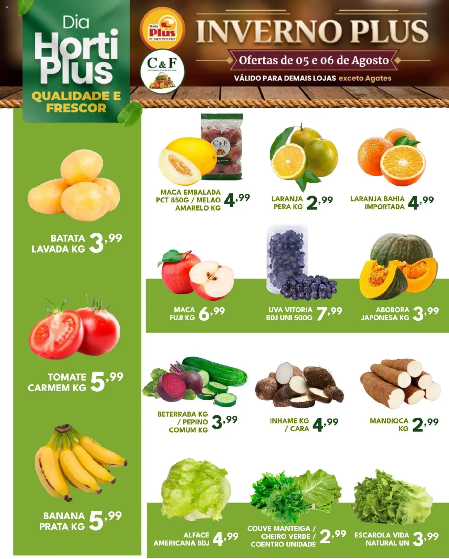 Pré-Visualização do folheto "Rede Plus Supermercados - Ofertas da semana" da loja Rede Plus Supermercados válido a partir de 05/08/2026