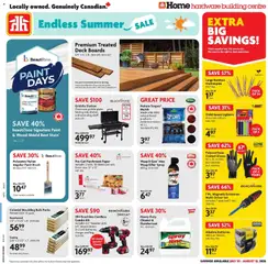 Un aperçu du dépliant Home Hardware weekly flyer / circulaire du magasin Home Hardware est valide à partir 30 juill. 2026