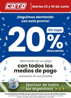 Vista previa del folleto de la tienda Coto válido desde el 23/06/2026 