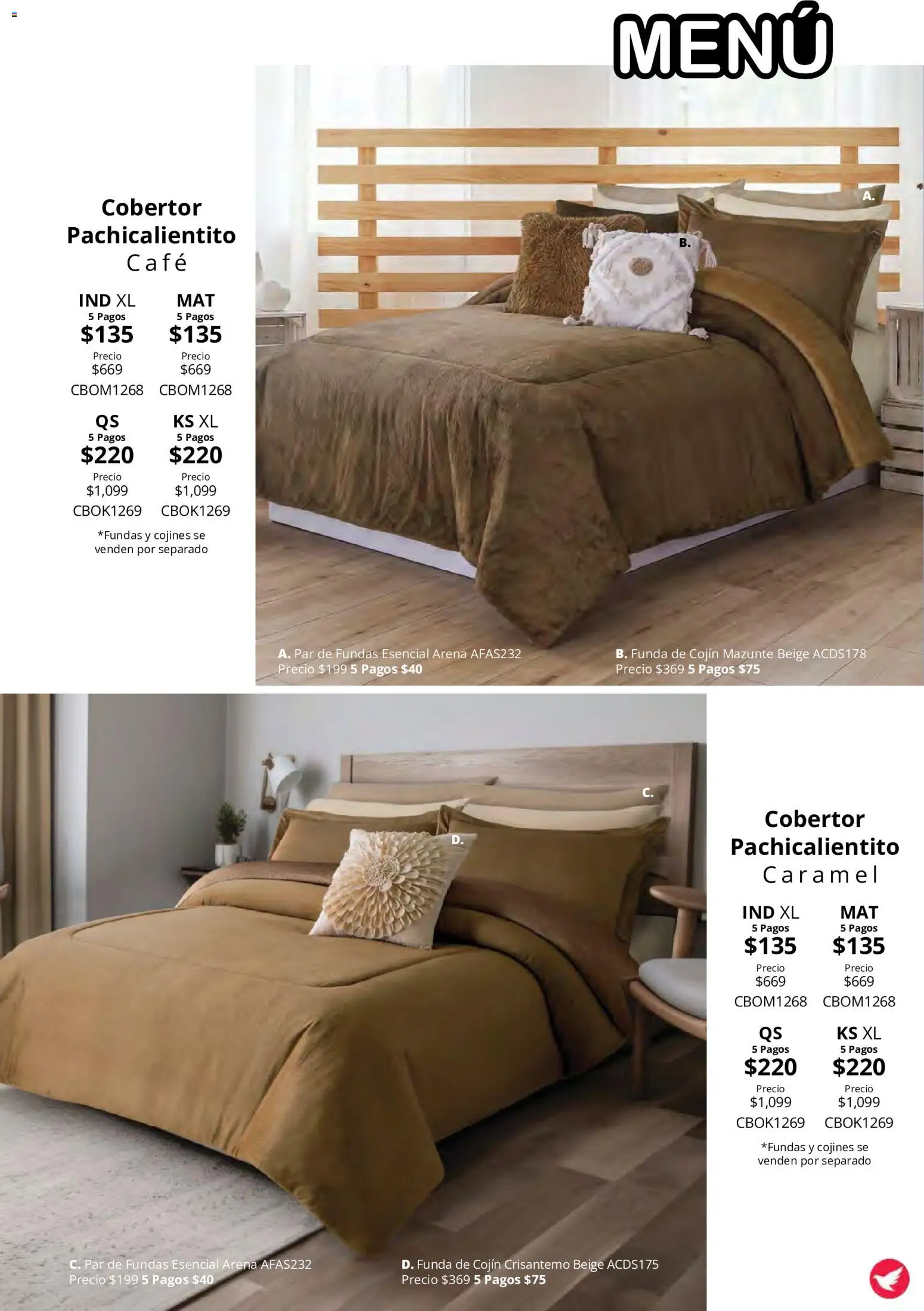 Vista previa las ofertas de la tienda Colchas Concord - Colchas Concord catálogo Colección Cobertor Calor de Hogar desde el 15/10/2026 