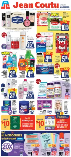 Un aperçu du dépliant Jean Coutu weekly flyer du magasin Jean Coutu est valide à partir 20 août 2026
