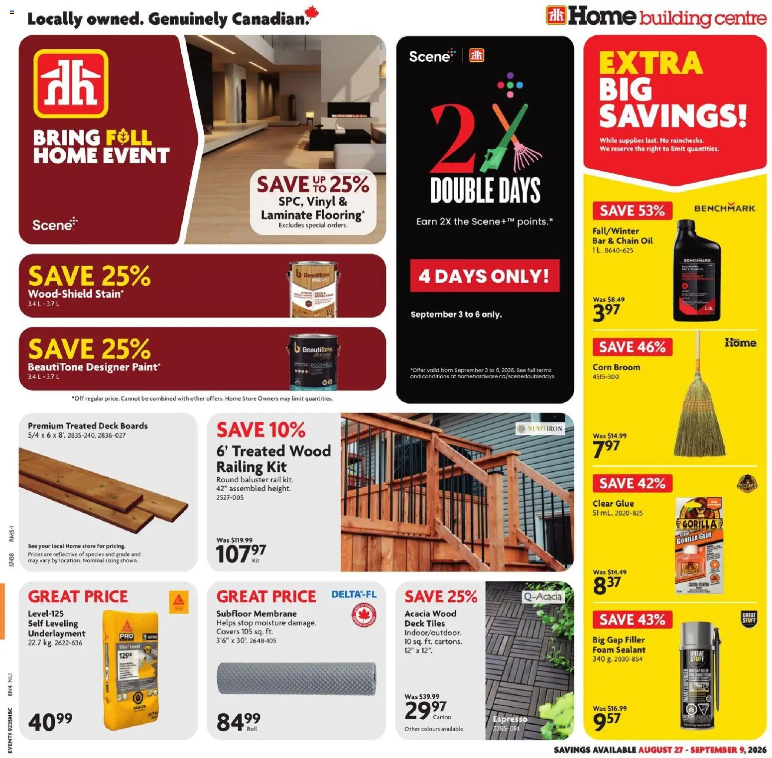 Preview of leaflet Home Hardware weekly flyer / circulaire from shop Home Hardware is valid from Aug 27, 2026