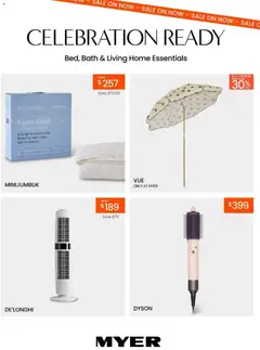 Preview of catalogue Myer Bed, Bath & Living Home Essentials from shop Myer valid 13/10/2026