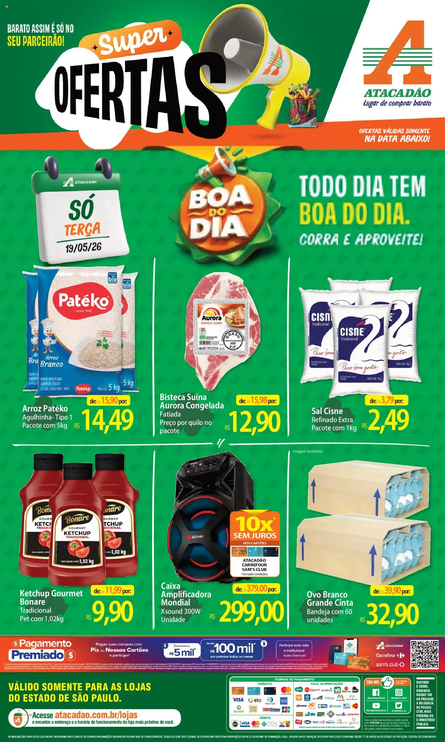 Pré-Visualização do folheto "Atacadão ofertas - SP" da loja Atacadão válido a partir de 19/05/2026