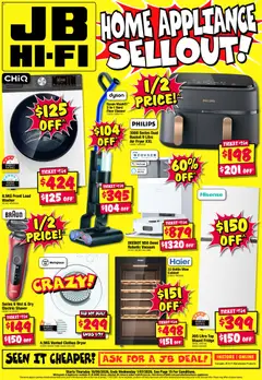 Preview of catalogue JB Hi-Fi - Home Appliance Sellout from shop JB Hi-Fi valid 18/06/2026
