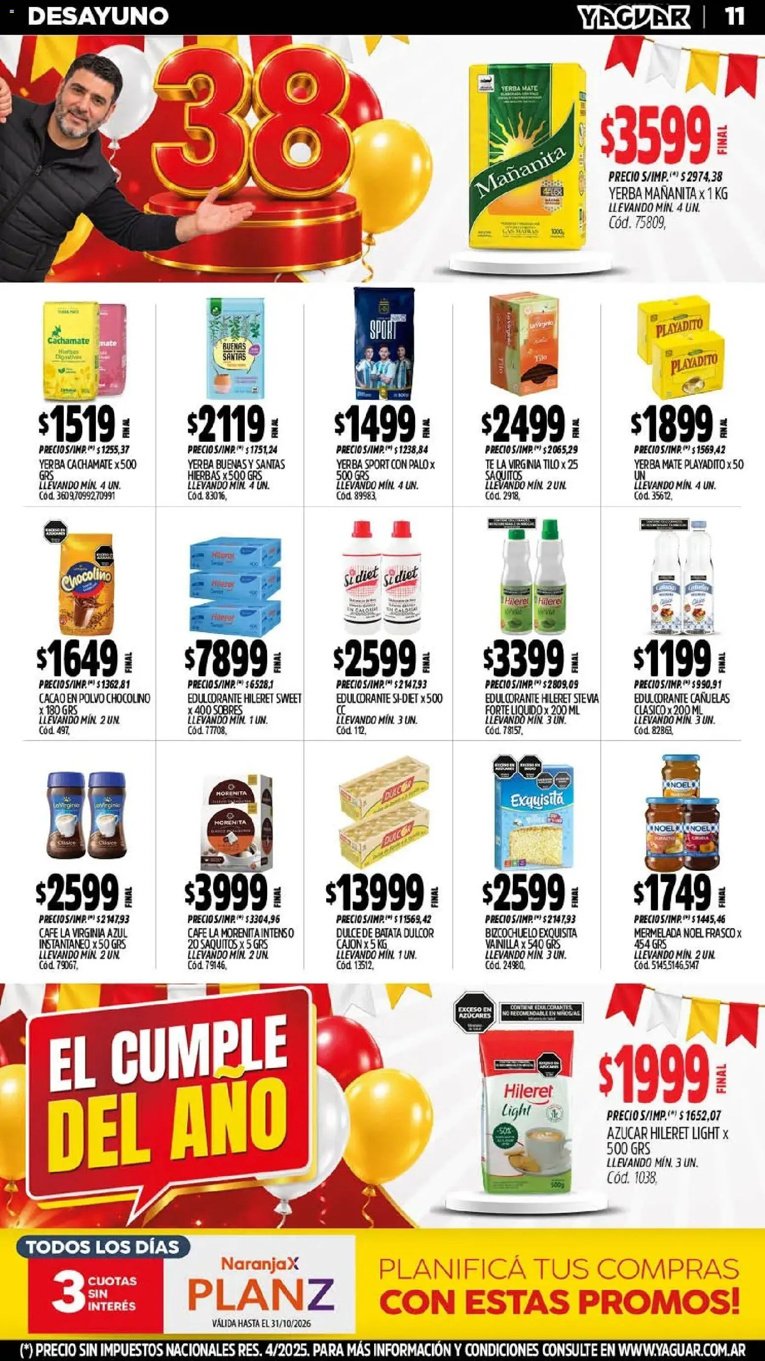 Vista previa del folleto de la tienda Yaguar válido desde el 26/10/2026 