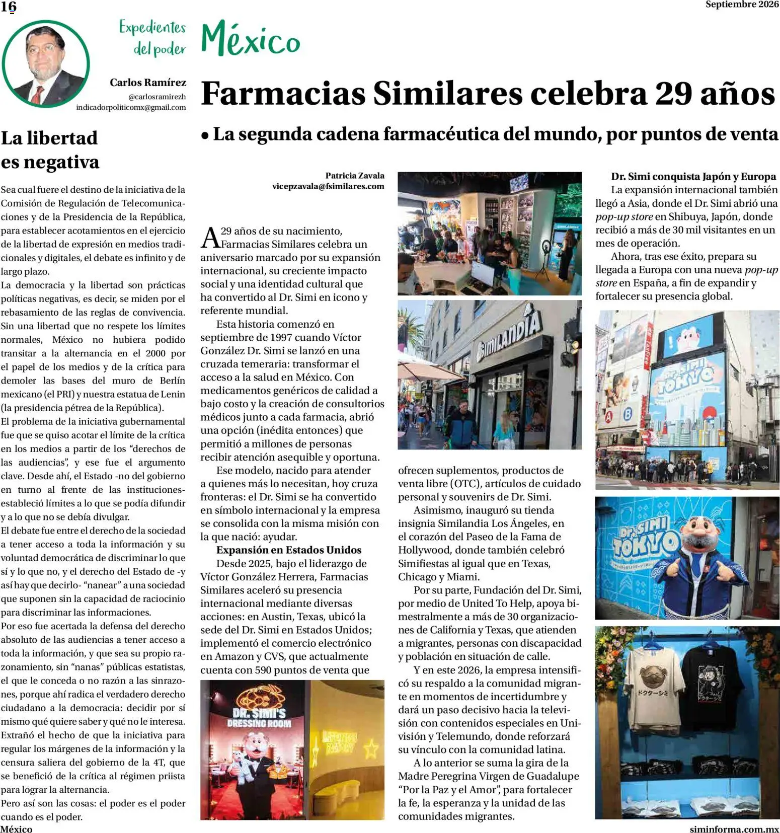 Vista previa las ofertas de la tienda Farmacias Similares - Farmacias Similares catálogo desde el 01/09/2026 