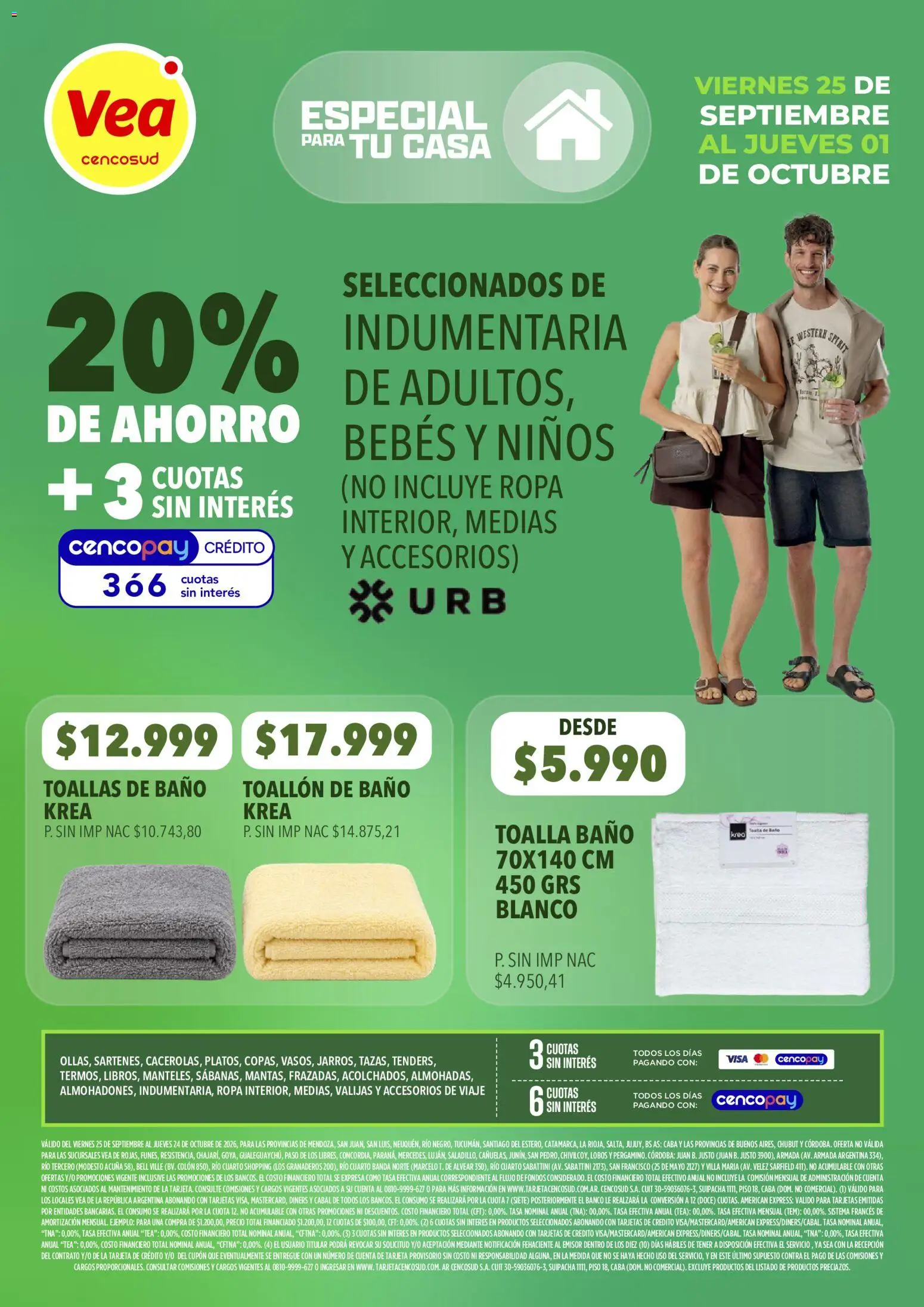 Vista previa del folleto de la tienda Vea válido desde el 25/09/2026 