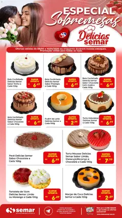 Pré-Visualização do folheto "Semar Supermercado ofertas Sobremesas" da loja Semar Supermercado válido a partir de 08/05/2026
