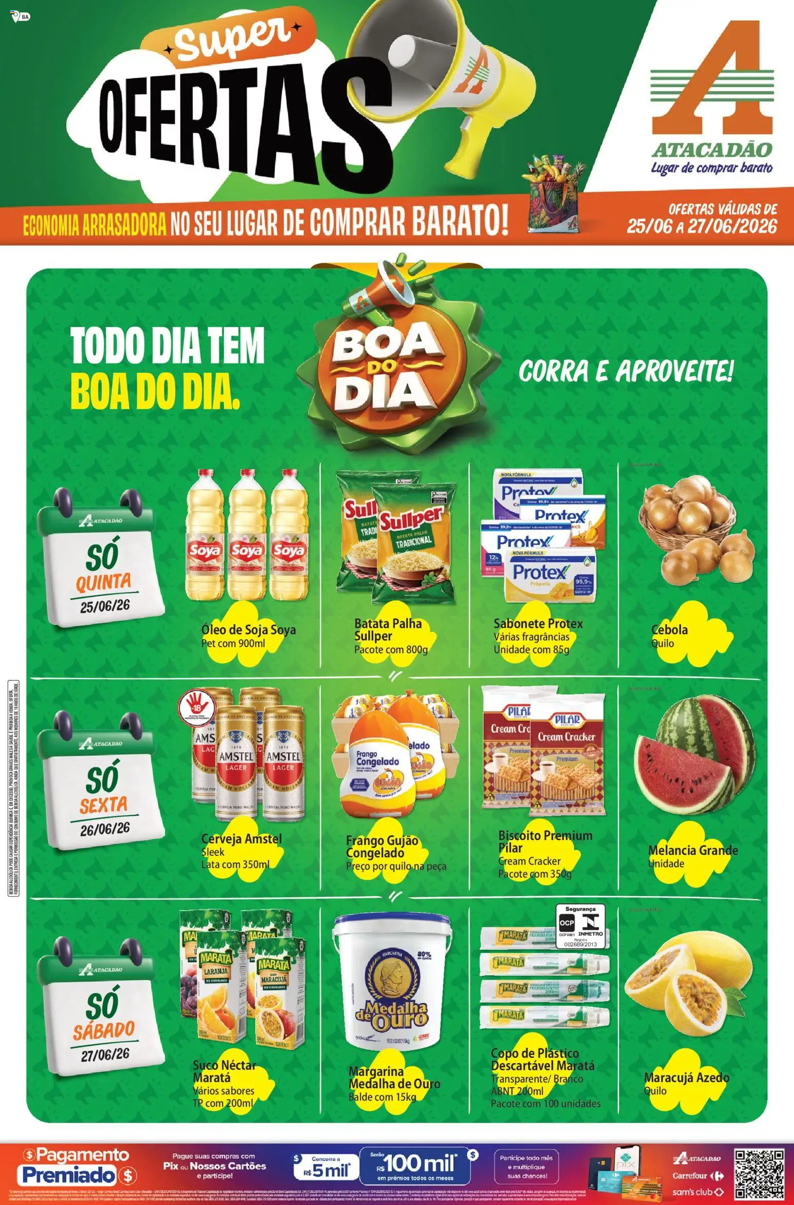 Pré-Visualização do folheto "Atacadão ofertas - BA" da loja Atacadão válido a partir de 25/06/2026