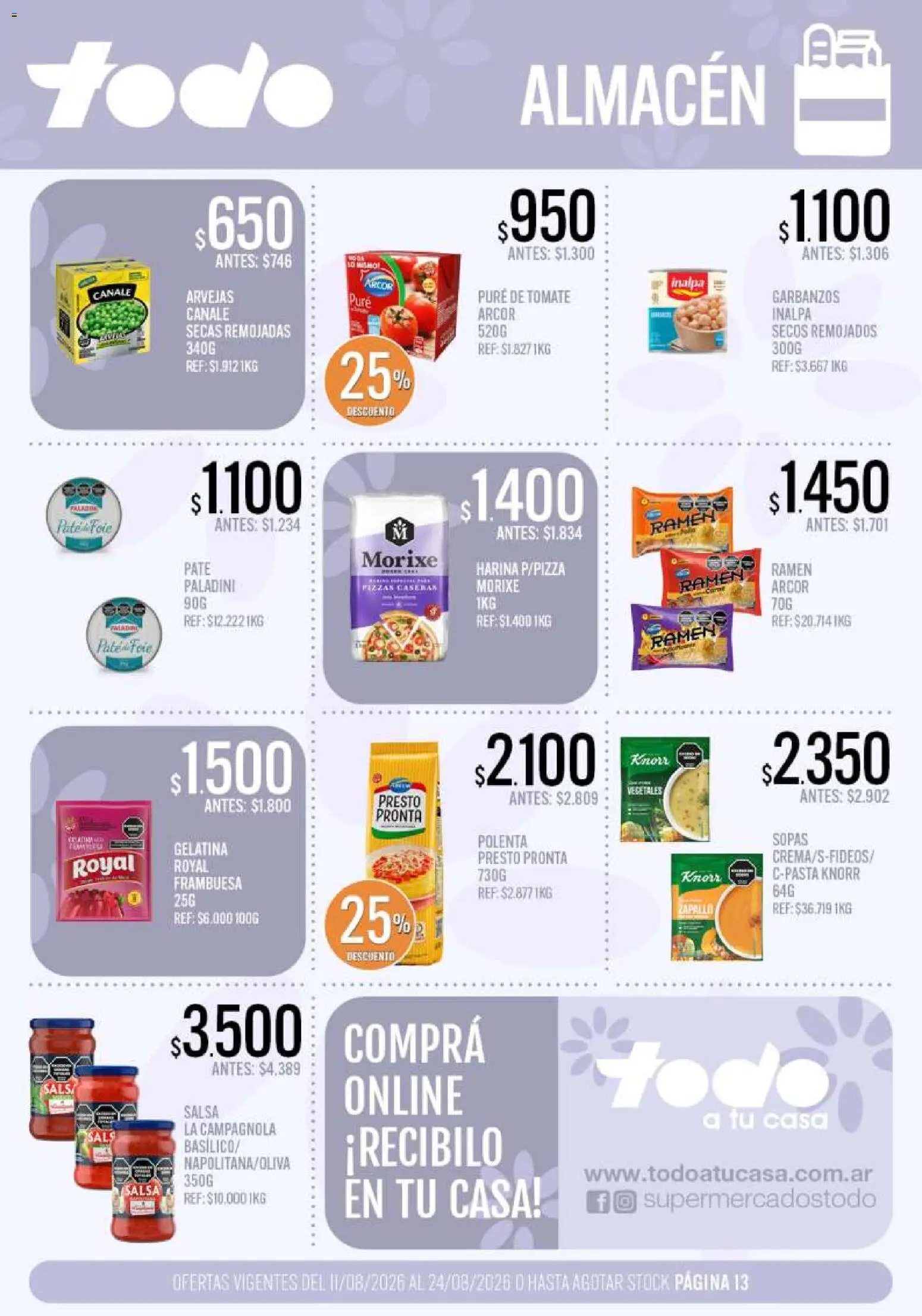 Vista previa del folleto de la tienda Supermercados TODO válido desde el 11/08/2026 