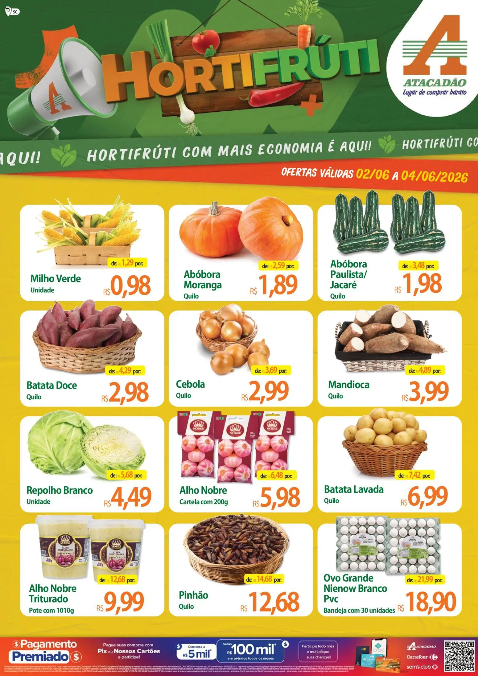Pré-Visualização do folheto "Atacadão ofertas - SC" da loja Atacadão válido a partir de 02/06/2026