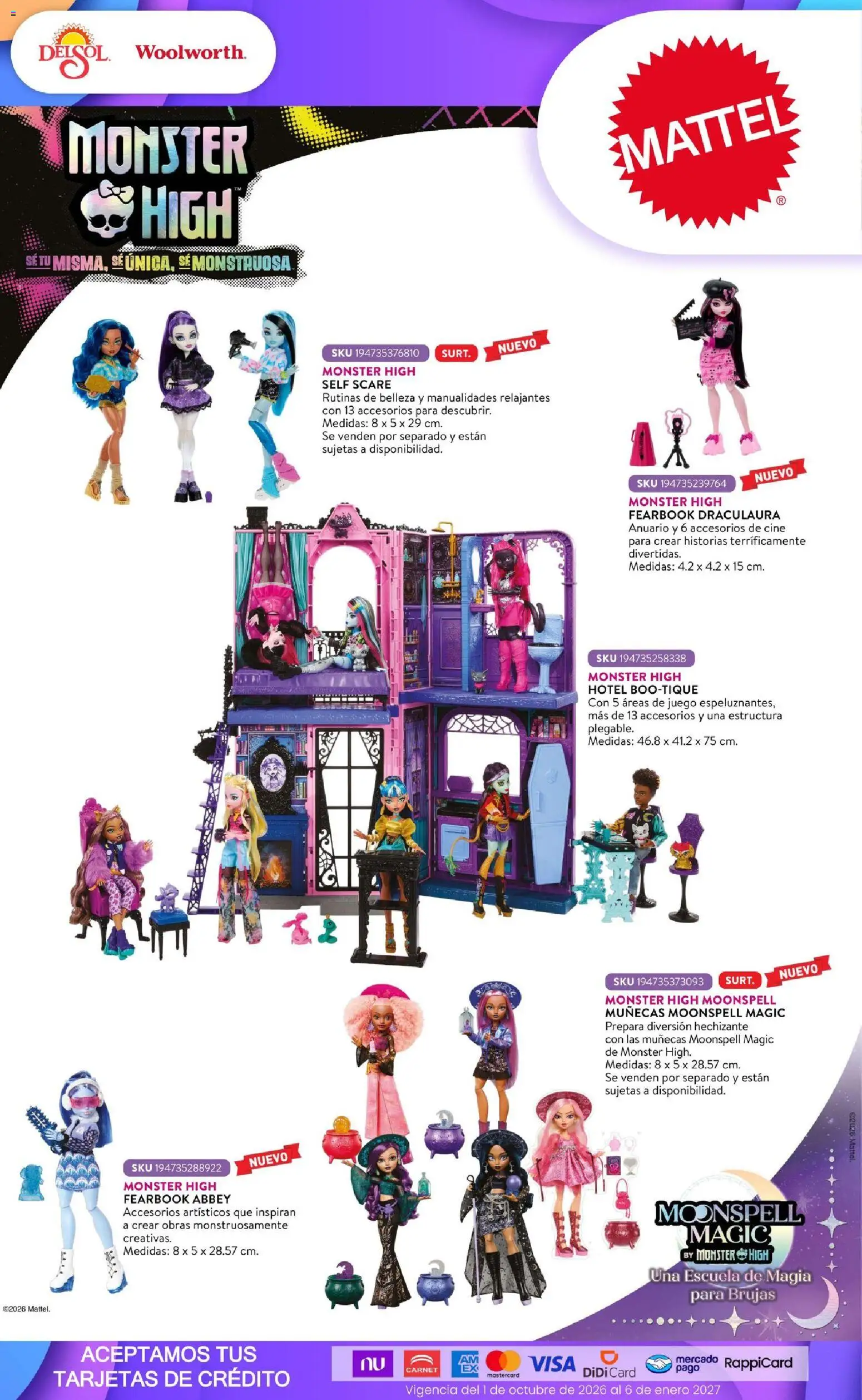 Vista previa las ofertas de la tienda Del Sol y Woolworth - Del Sol y Woolworth catálogo El Castillo del Juguete desde el 01/10/2026 - Juego