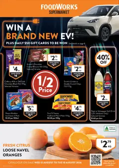 Preview of catalogue Foodworks catalogue NSW from shop Foodworks valid 12/08/2026