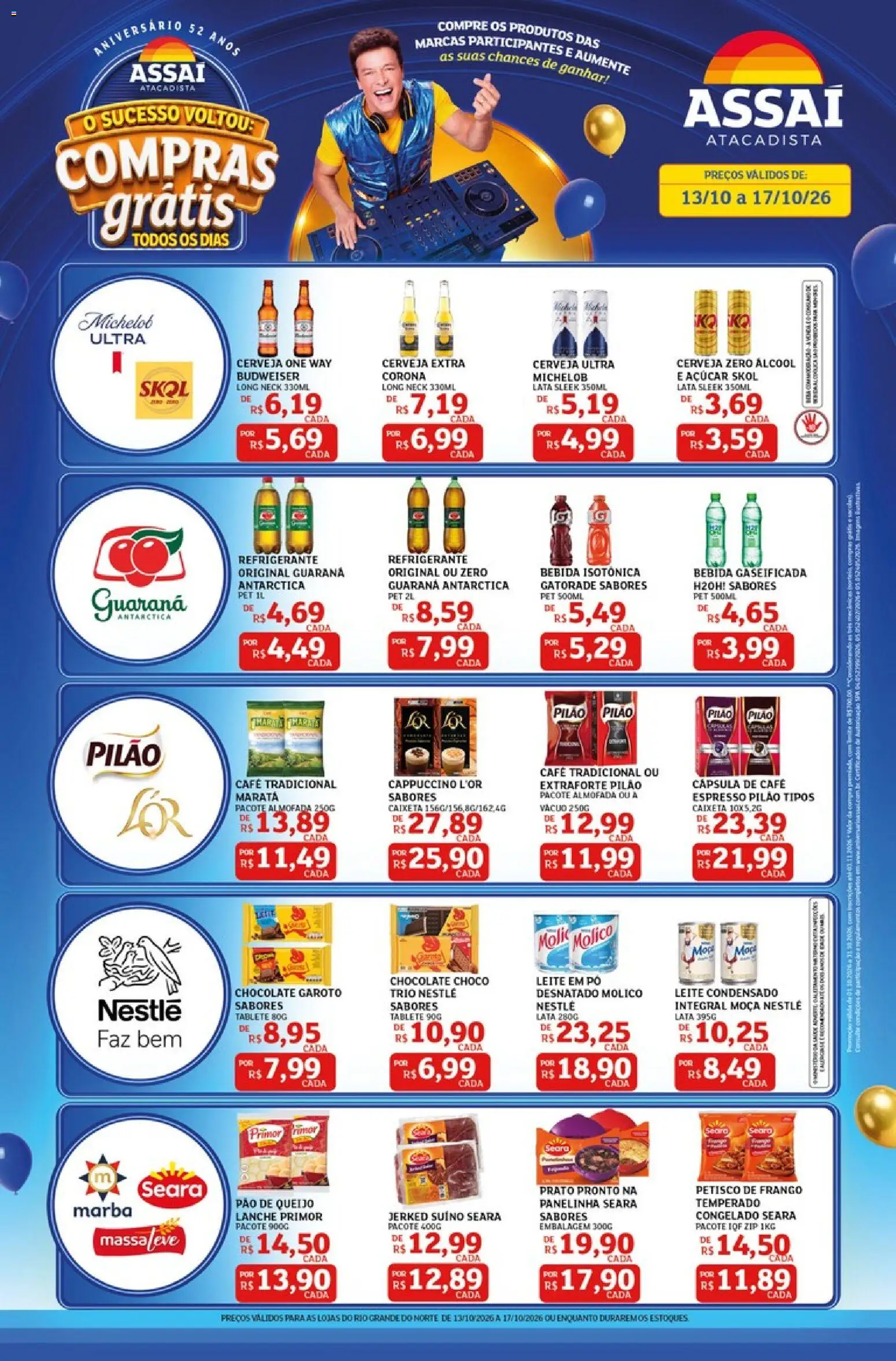 Pré-Visualização do folheto "Assaí Atacadista ofertas - RN" da loja Assaí Atacadista válido a partir de 13/10/2026
