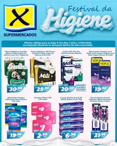 Pré-Visualização do folheto "X Supermercados ofertas Festival da Higiene" da loja X Supermercados válido a partir de 12/09/2026