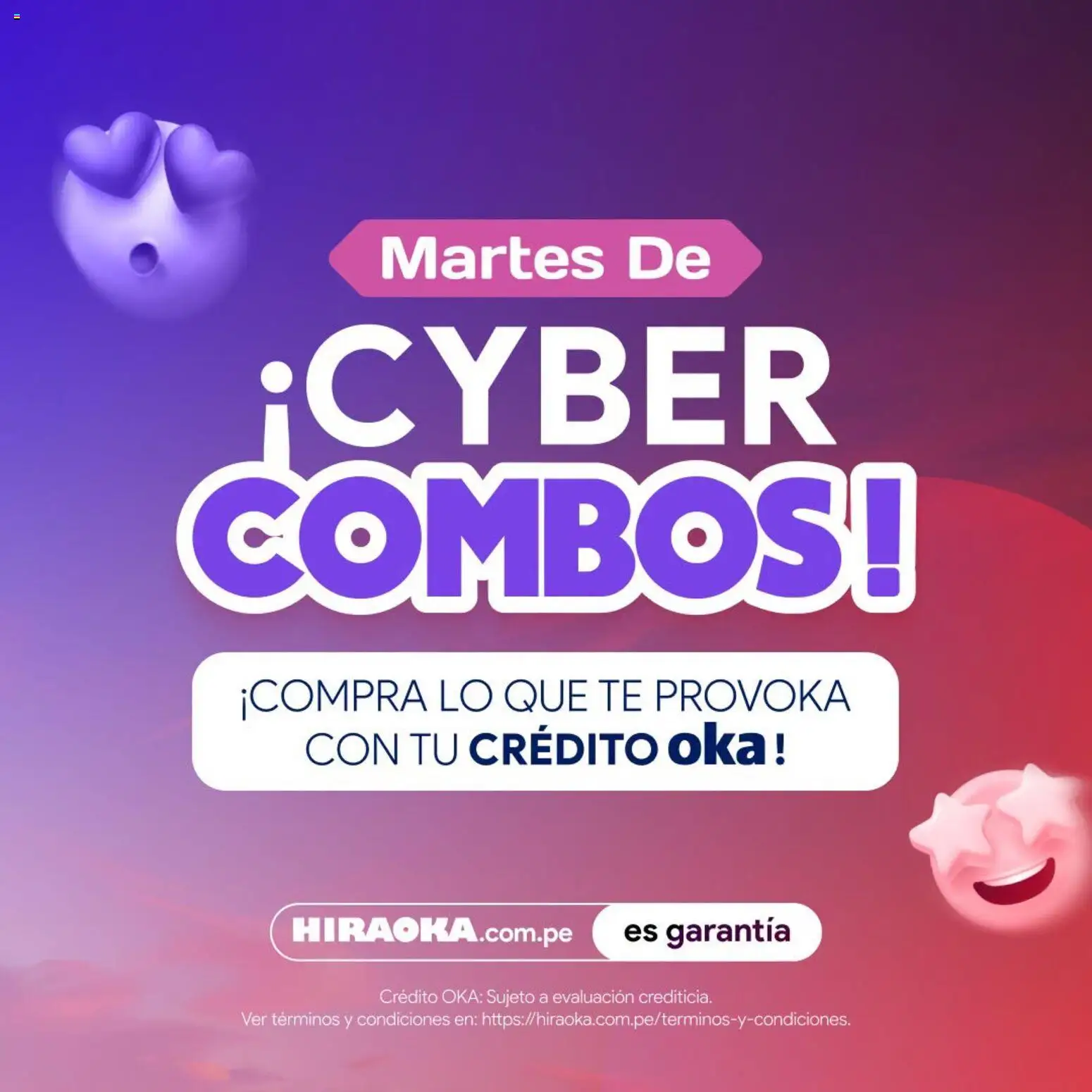 Vista previa de Catálogo Hiraoka - Cyber combos de la tienda Hiraoka válido desde 07/10/2026