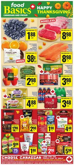 Un aperçu du dépliant Food Basics weekly flyer / circulaire du magasin Food Basics est valide à partir 8 oct. 2026