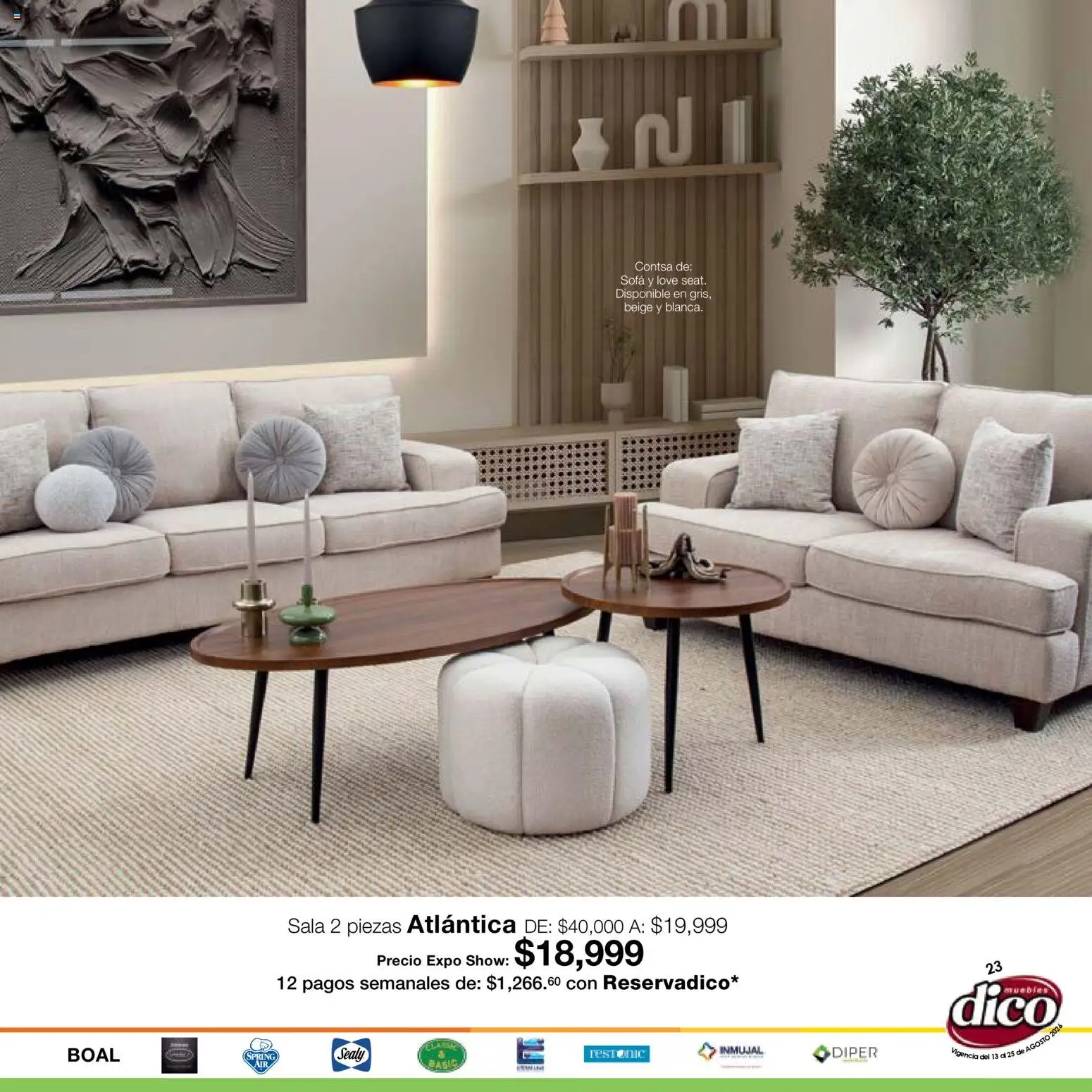 Vista previa las ofertas de la tienda Muebles Dico - Muebles Dico catálogo Expo Show desde el 13/08/2026 