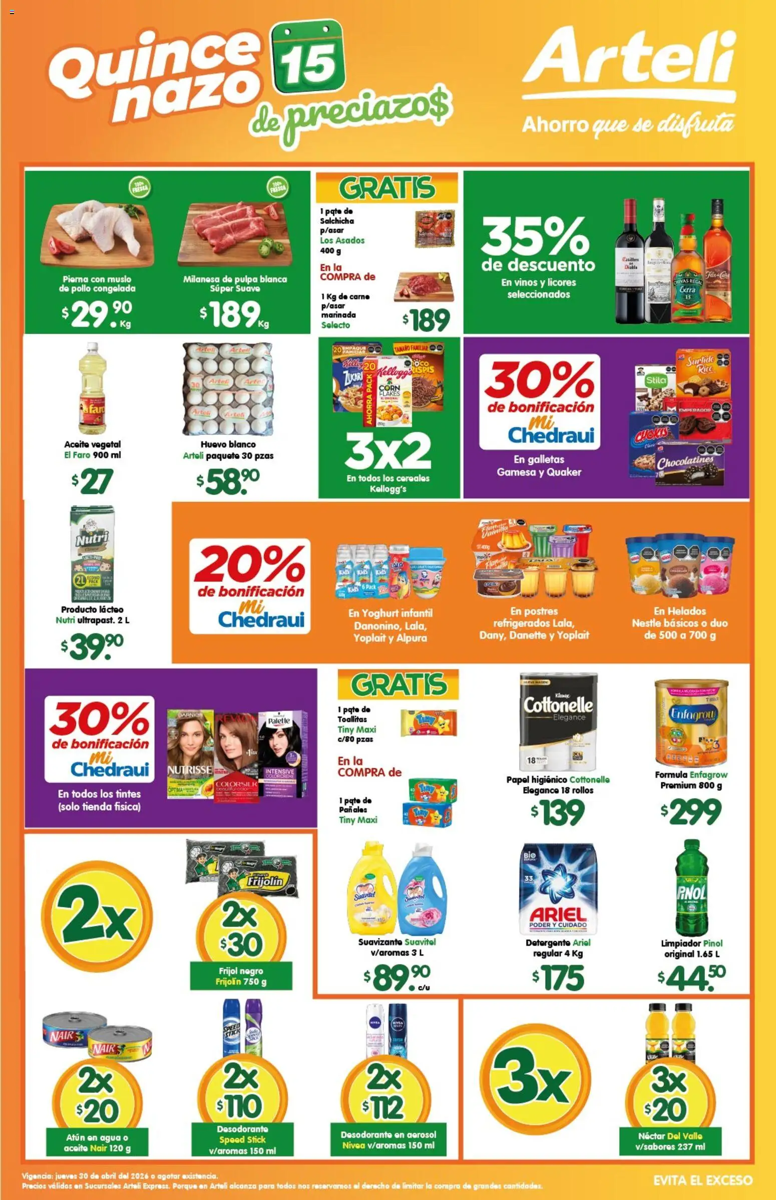 Vista previa las ofertas de la tienda Arteli - Arteli folleto Express desde el 30/04/2026 