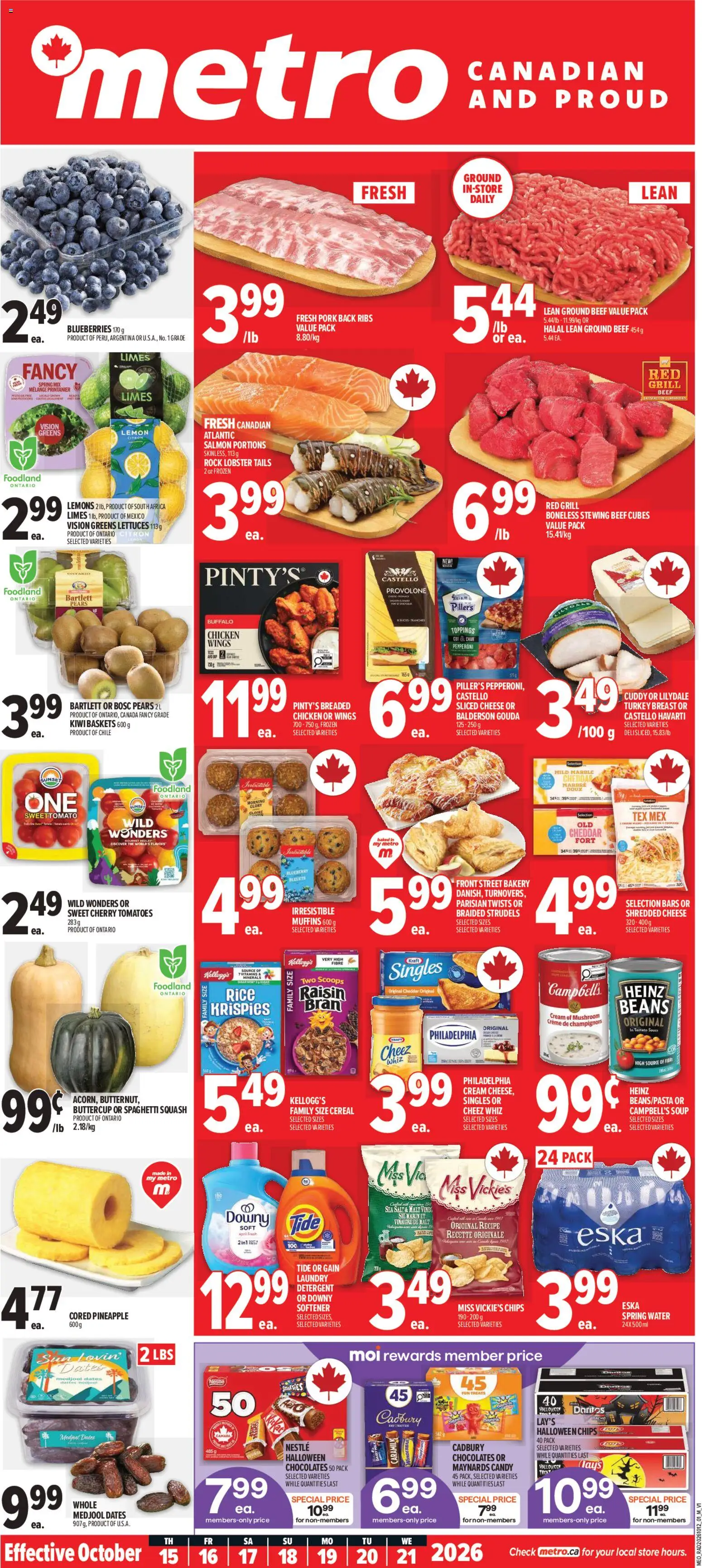 Preview of leaflet Metro weekly flyer / circulaire from shop Metro is valid from Oct 15, 2026