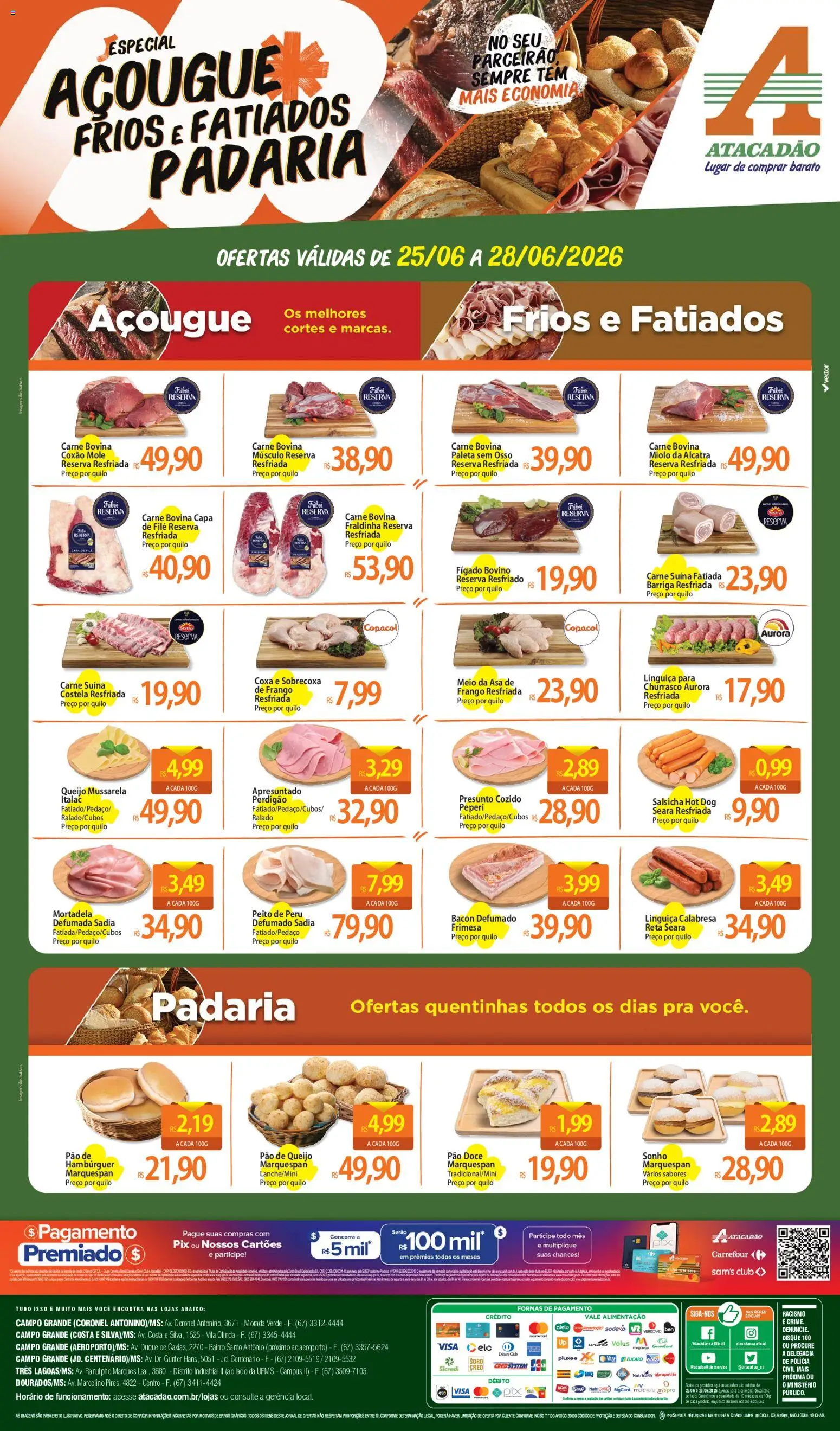 Pré-Visualização do folheto "Atacadão ofertas - MS" da loja Atacadão válido a partir de 25/06/2026