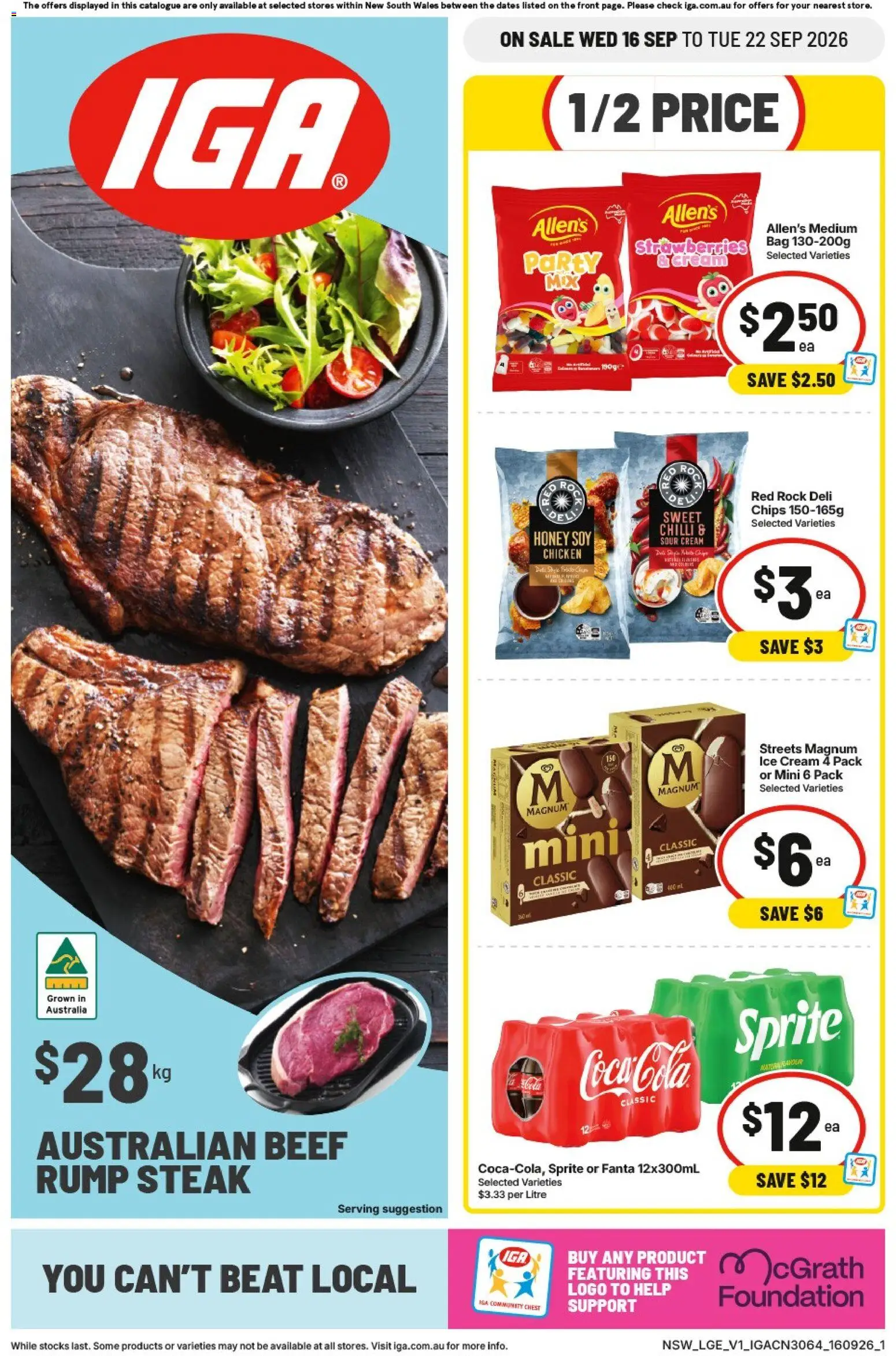 Preview of catalogue IGA catalogue Wynyard Station Sydney from shop IGA valid 16/09/2026