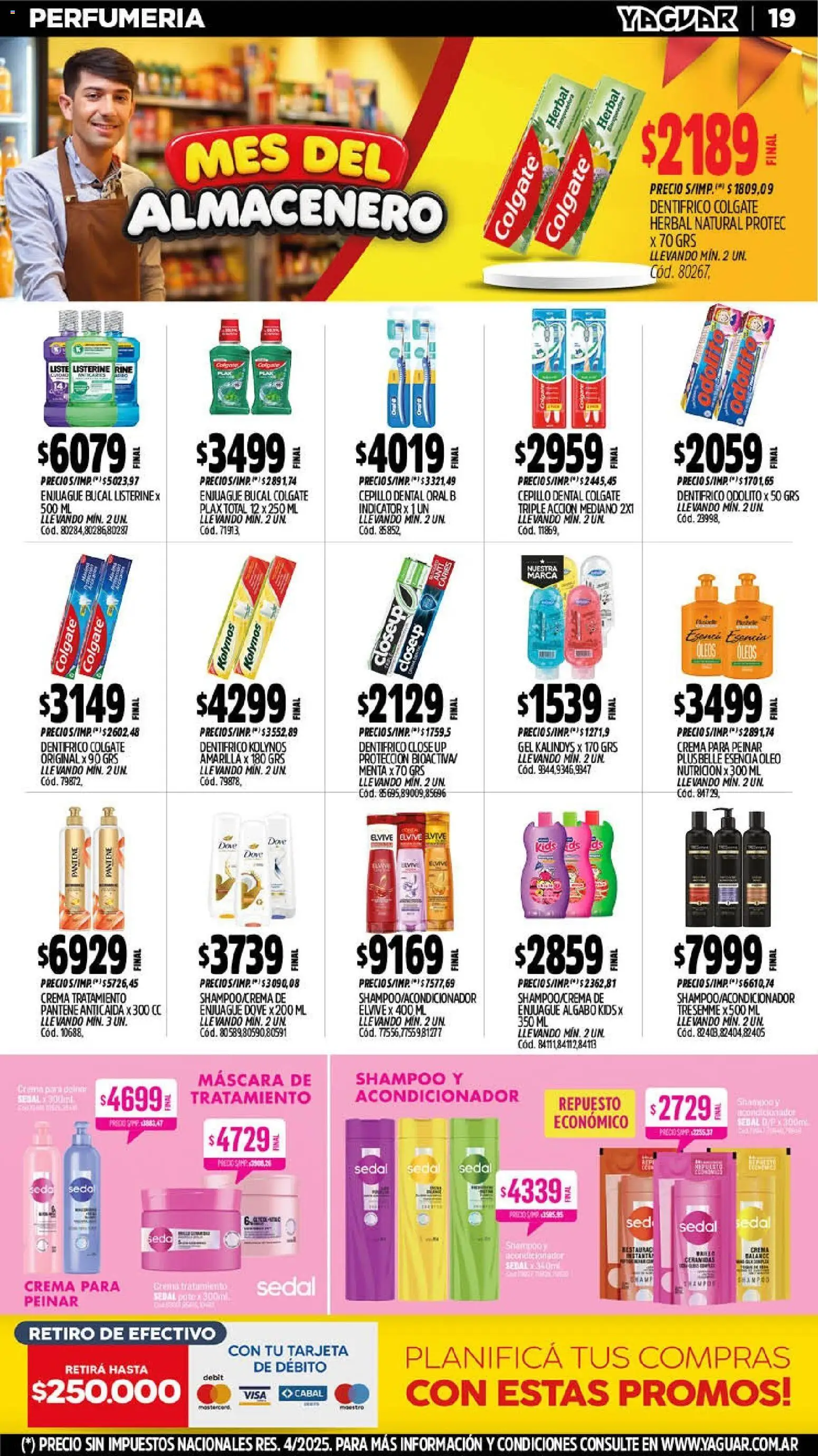 Vista previa del folleto de la tienda Yaguar válido desde el 14/09/2026 - Shampoo, Crema, Cepillo, Enjuague bucal, Acondicionador, Listerine, Máscara