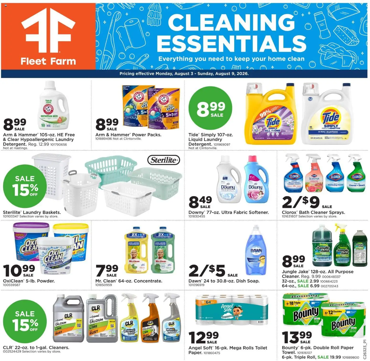 Ad Preview of Mills Fleet Farm Mills Fleet Farm Home & Cleaning from 08/03/2026
