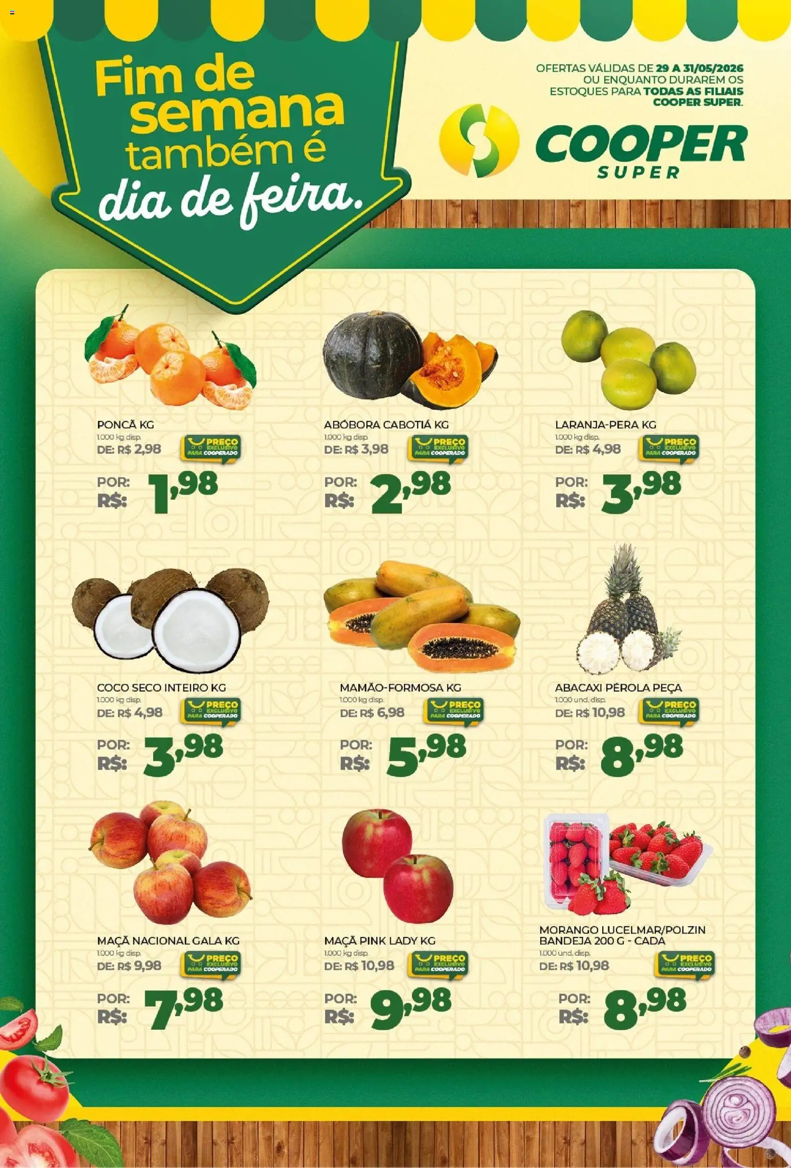 Pré-Visualização do folheto "Cooper ofertas Fim de semana da Feira SUPER" da loja Cooper válido a partir de 29/05/2026