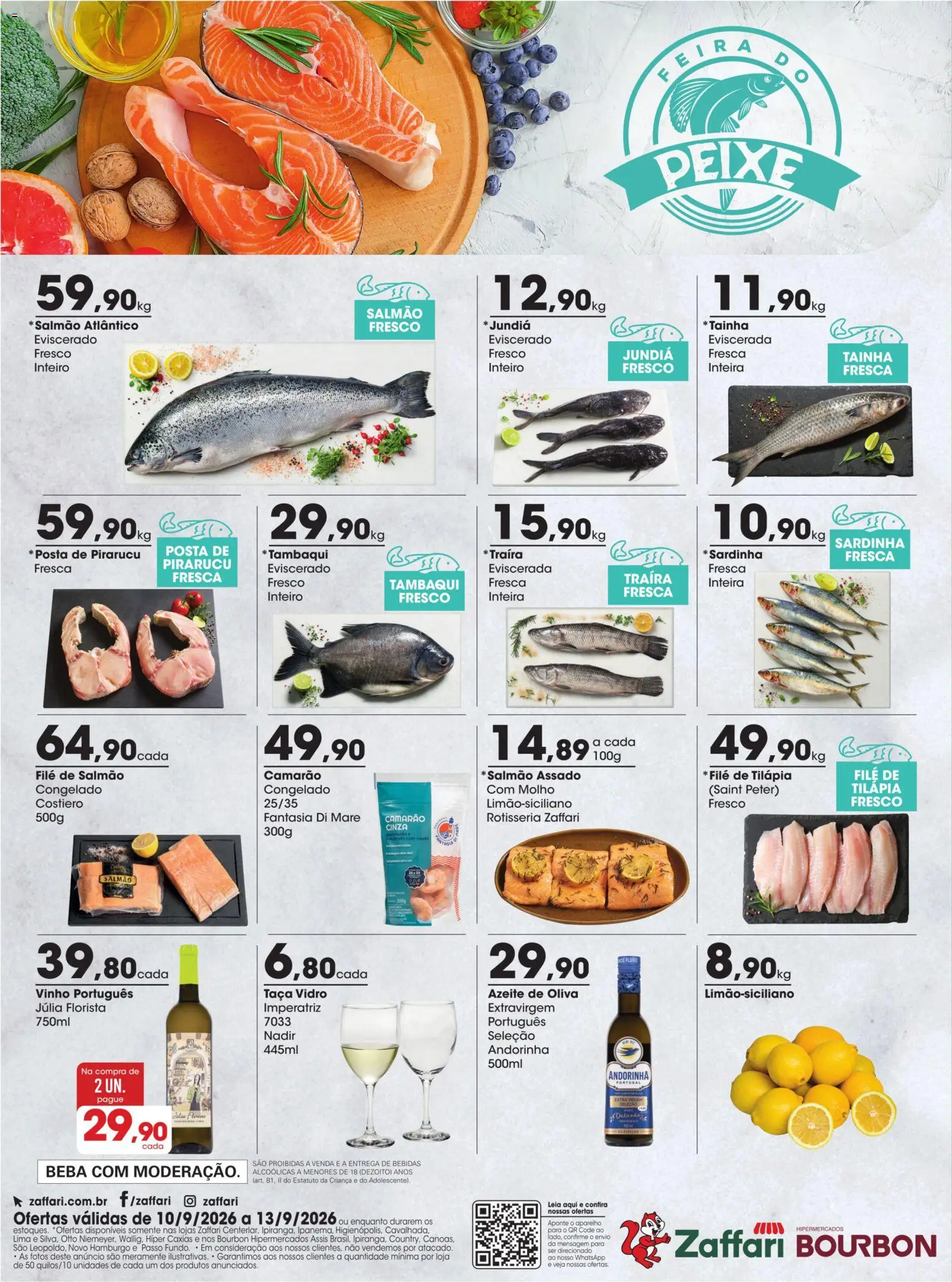 Pré-Visualização do folheto "Zaffari ofertas Peixaria - RS" da loja Zaffari válido a partir de 10/09/2026