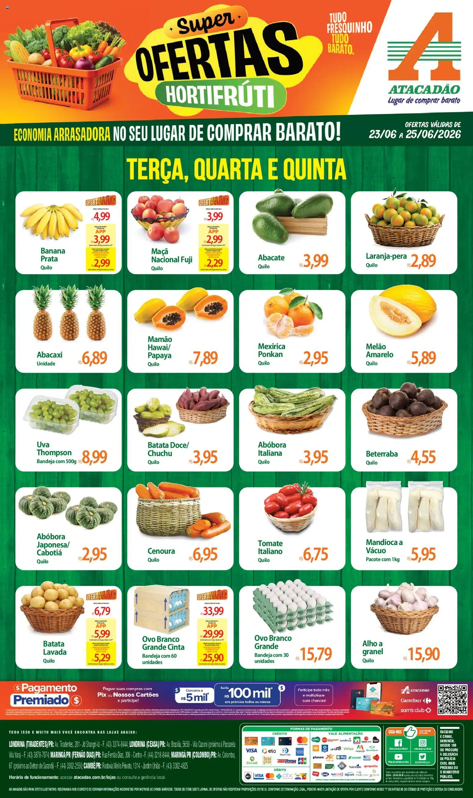 Pré-Visualização do folheto "Atacadão ofertas - PR" da loja Atacadão válido a partir de 23/06/2026
