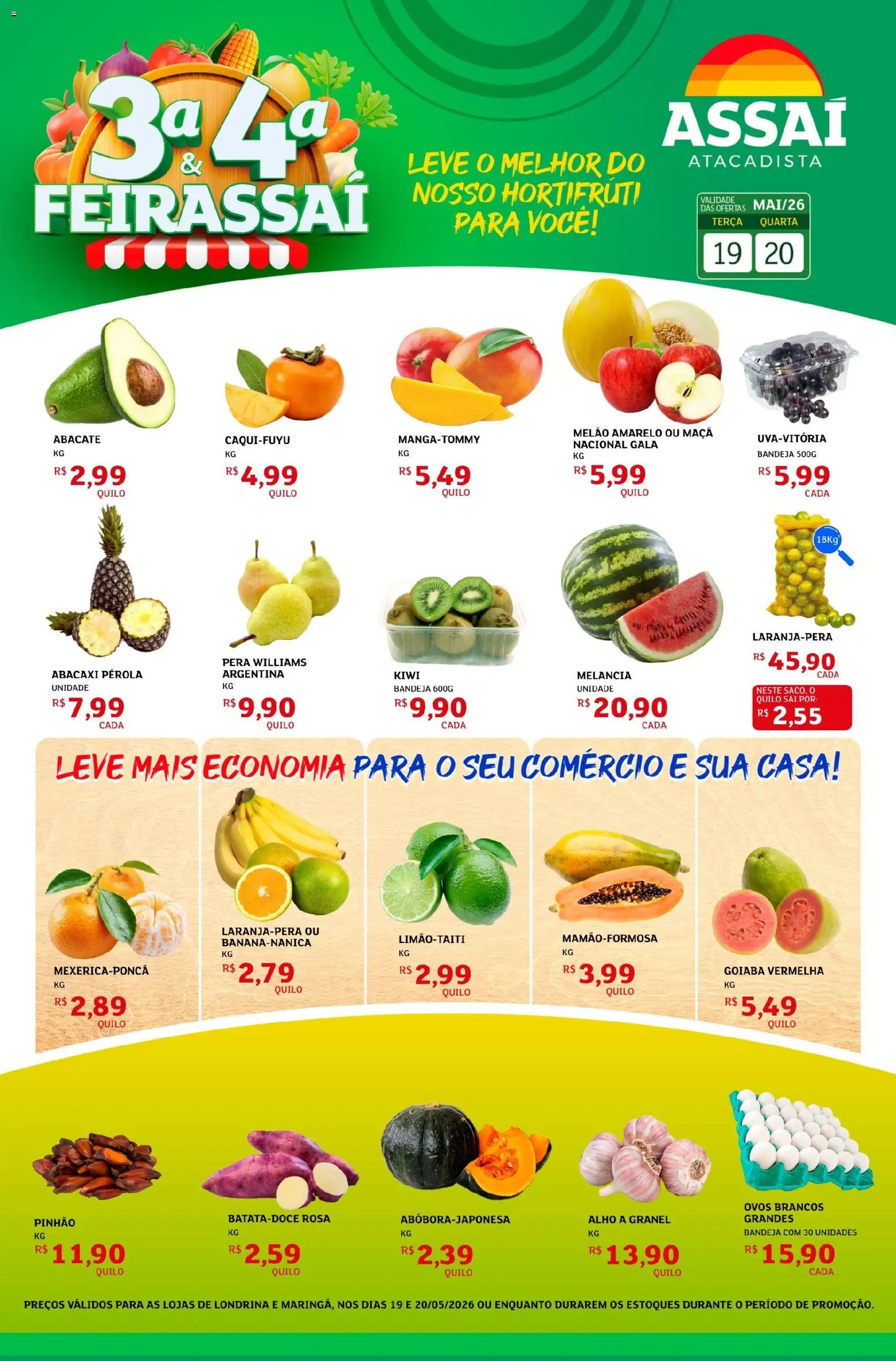 Pré-Visualização do folheto "Assaí Atacadista ofertas - PR" da loja Assaí Atacadista válido a partir de 19/05/2026