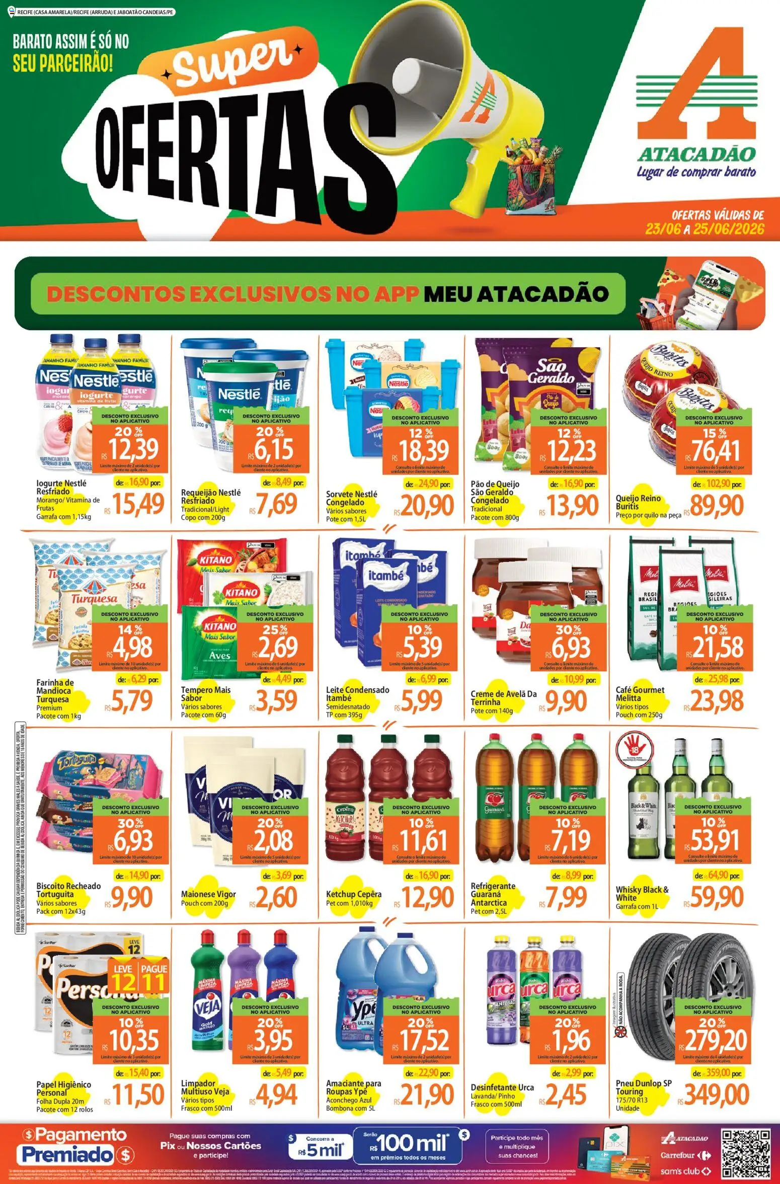 Pré-Visualização do folheto "Atacadão ofertas - PE" da loja Atacadão válido a partir de 23/06/2026
