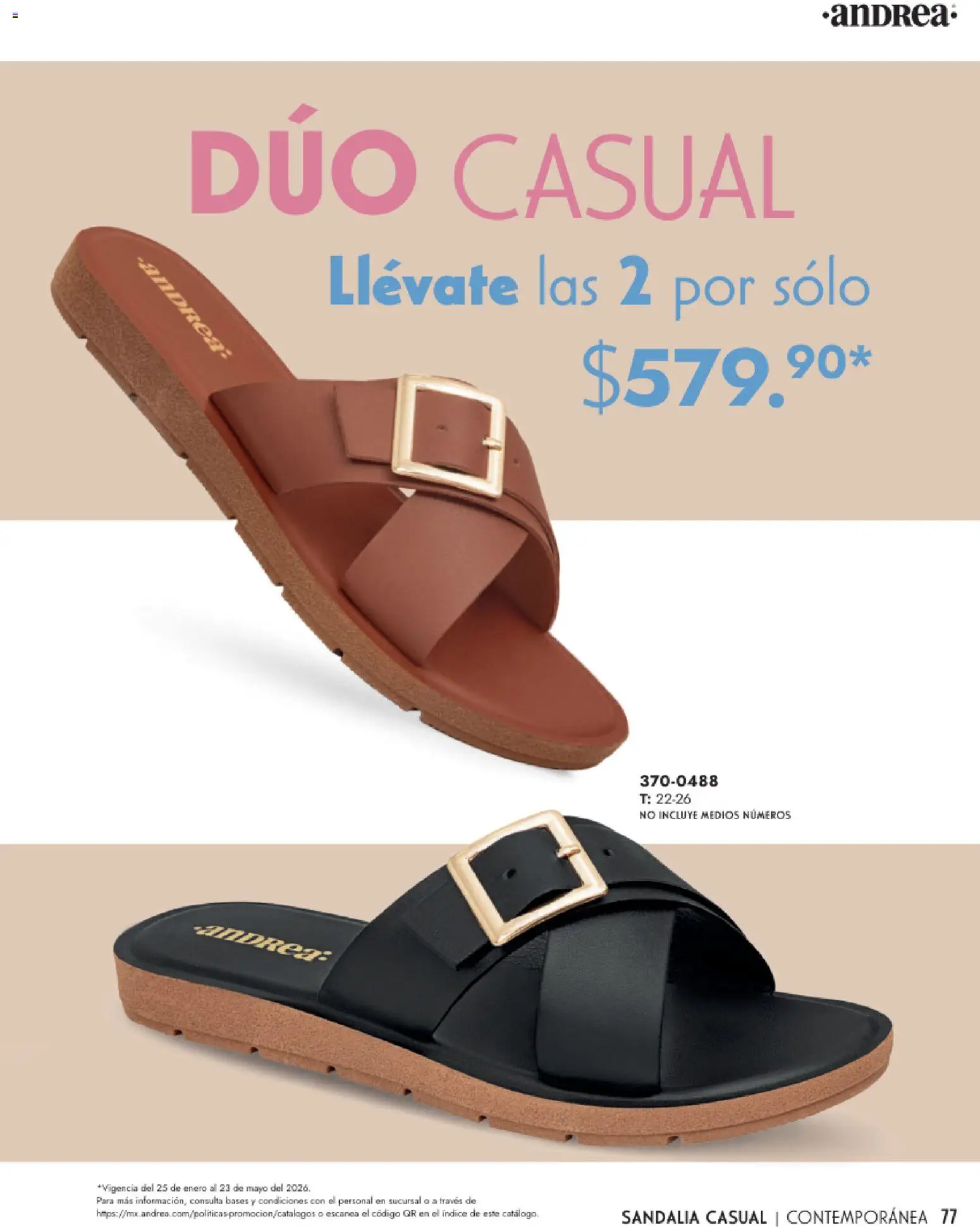 Vista previa las ofertas de la tienda Andrea - Catálogo Calzado Dama desde el 25/01/2026 