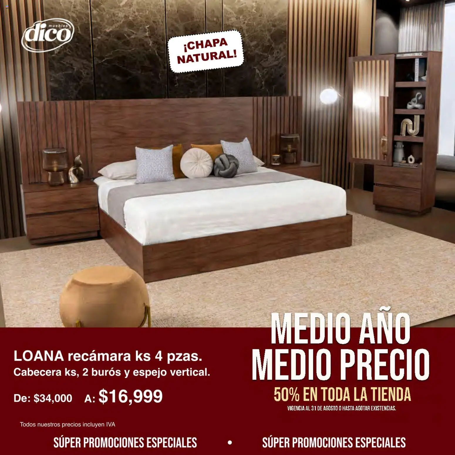 Vista previa las ofertas de la tienda Muebles Dico - Muebles Dico catálogo Medio año, medio precio desde el 01/08/2026 