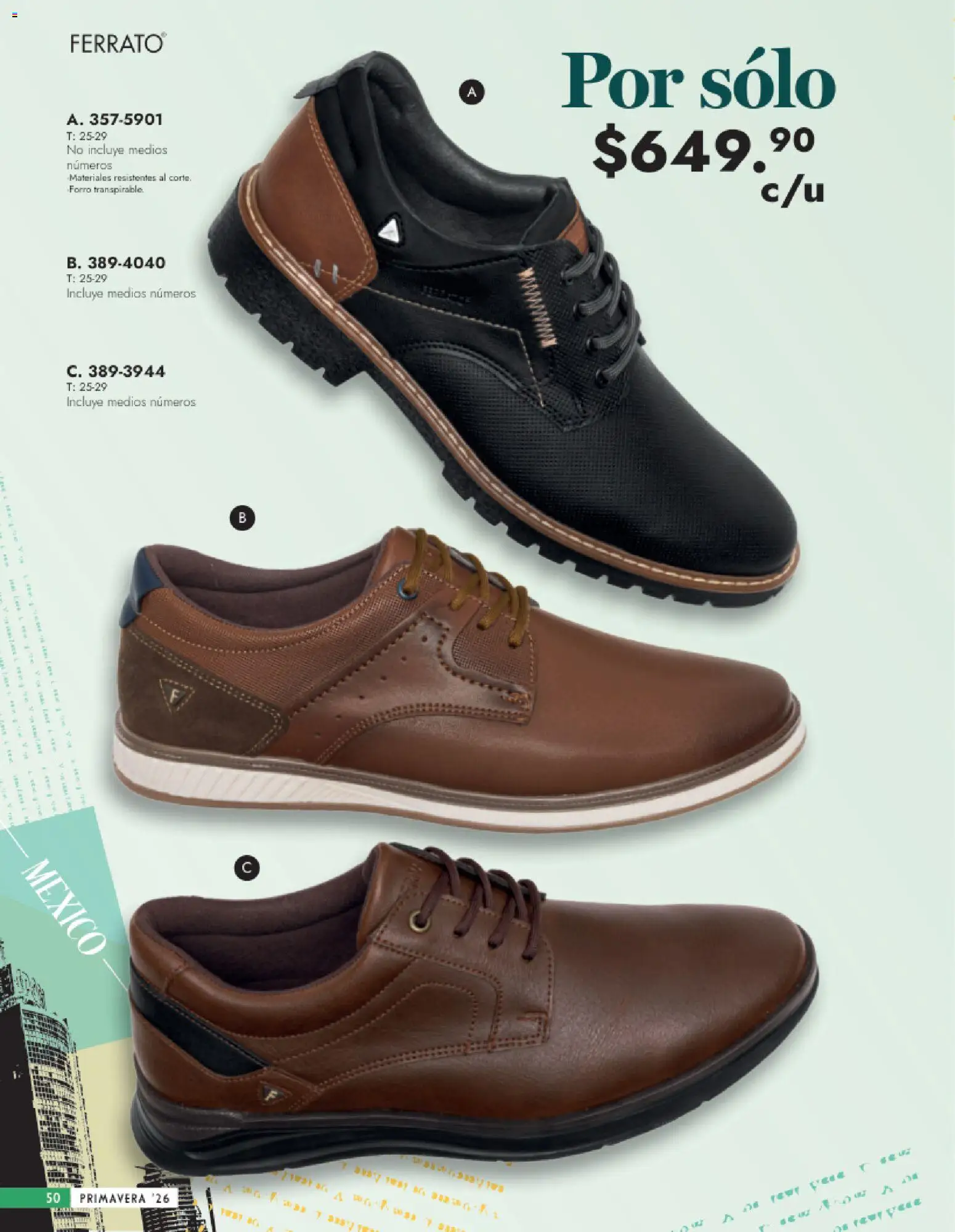 Vista previa las ofertas de la tienda Andrea - Catálogo Calzado Caballero desde el 25/01/2026 