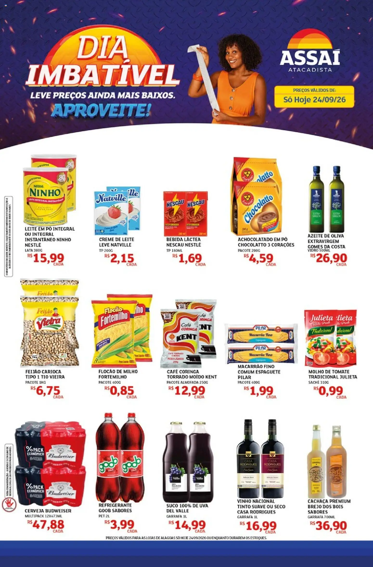 Pré-Visualização do folheto "Assaí Atacadista ofertas - AL" da loja Assaí Atacadista válido a partir de 24/09/2026
