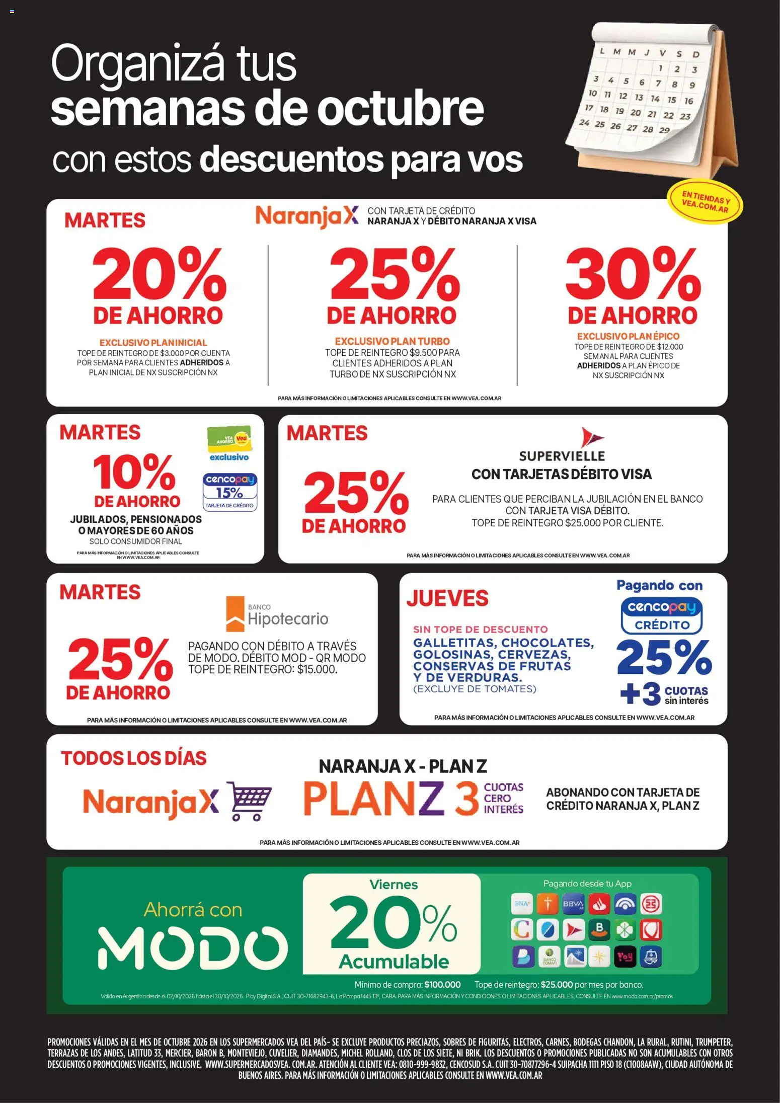 Vista previa del folleto de la tienda Vea válido desde el 02/10/2026 