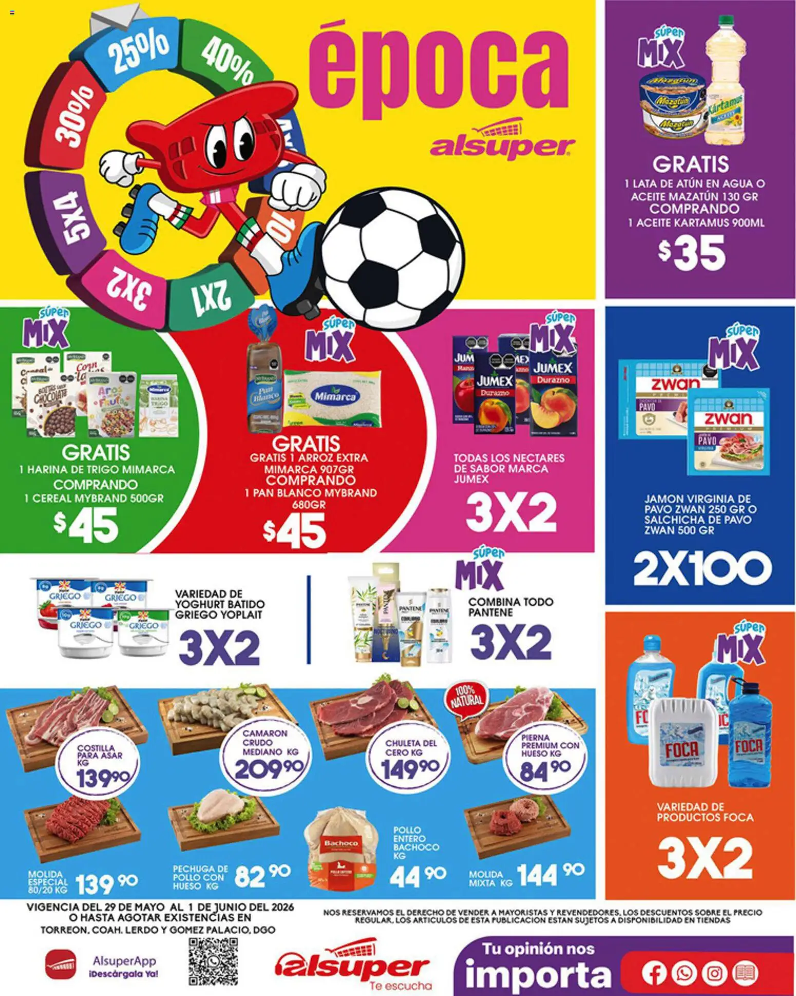 Vista previa las ofertas de la tienda Alsuper - Alsuper folleto Laguna desde el 29/05/2026 