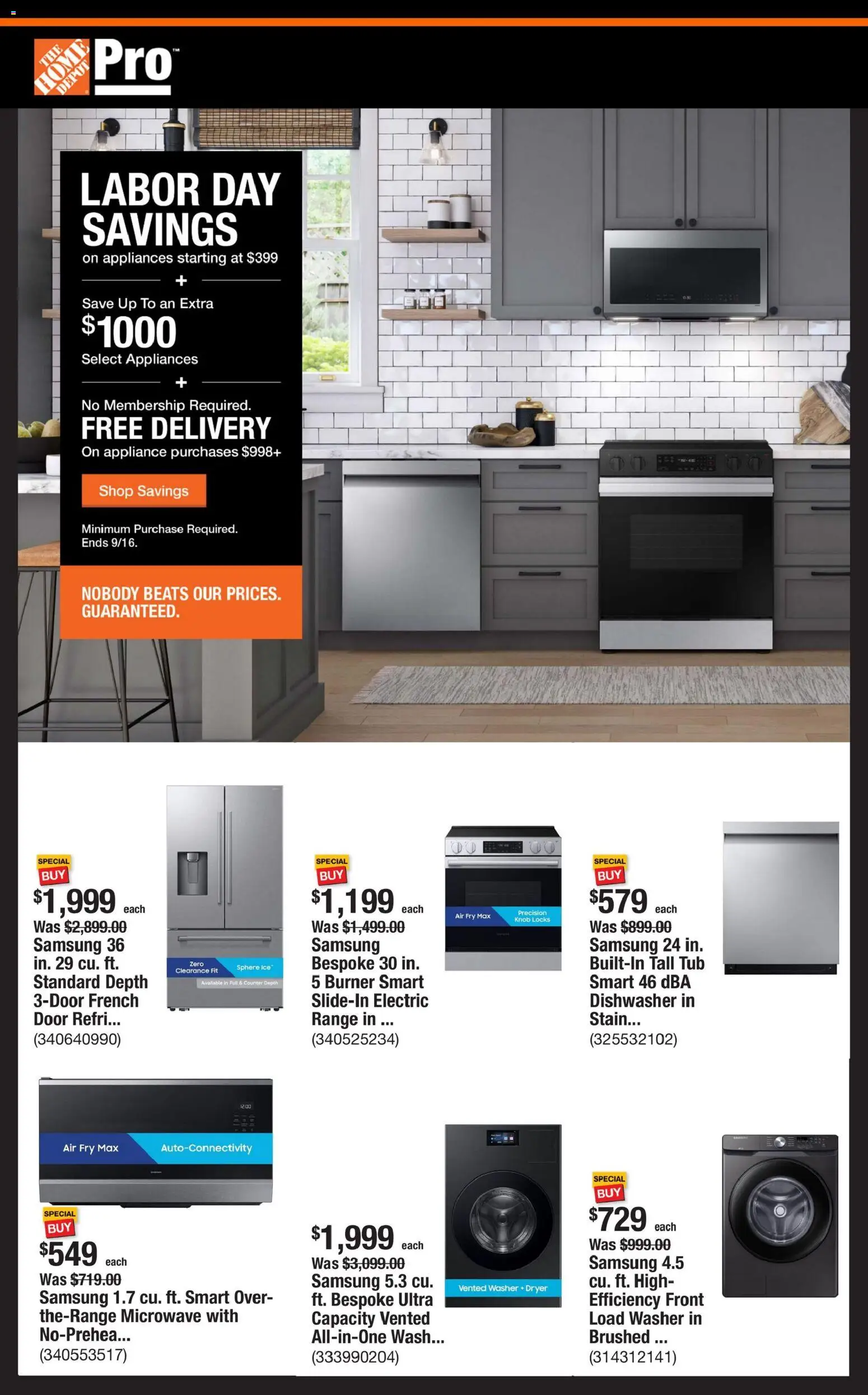 Ad Preview of Home Depot Home Depot Shop Pro Ad from 09/07/2026