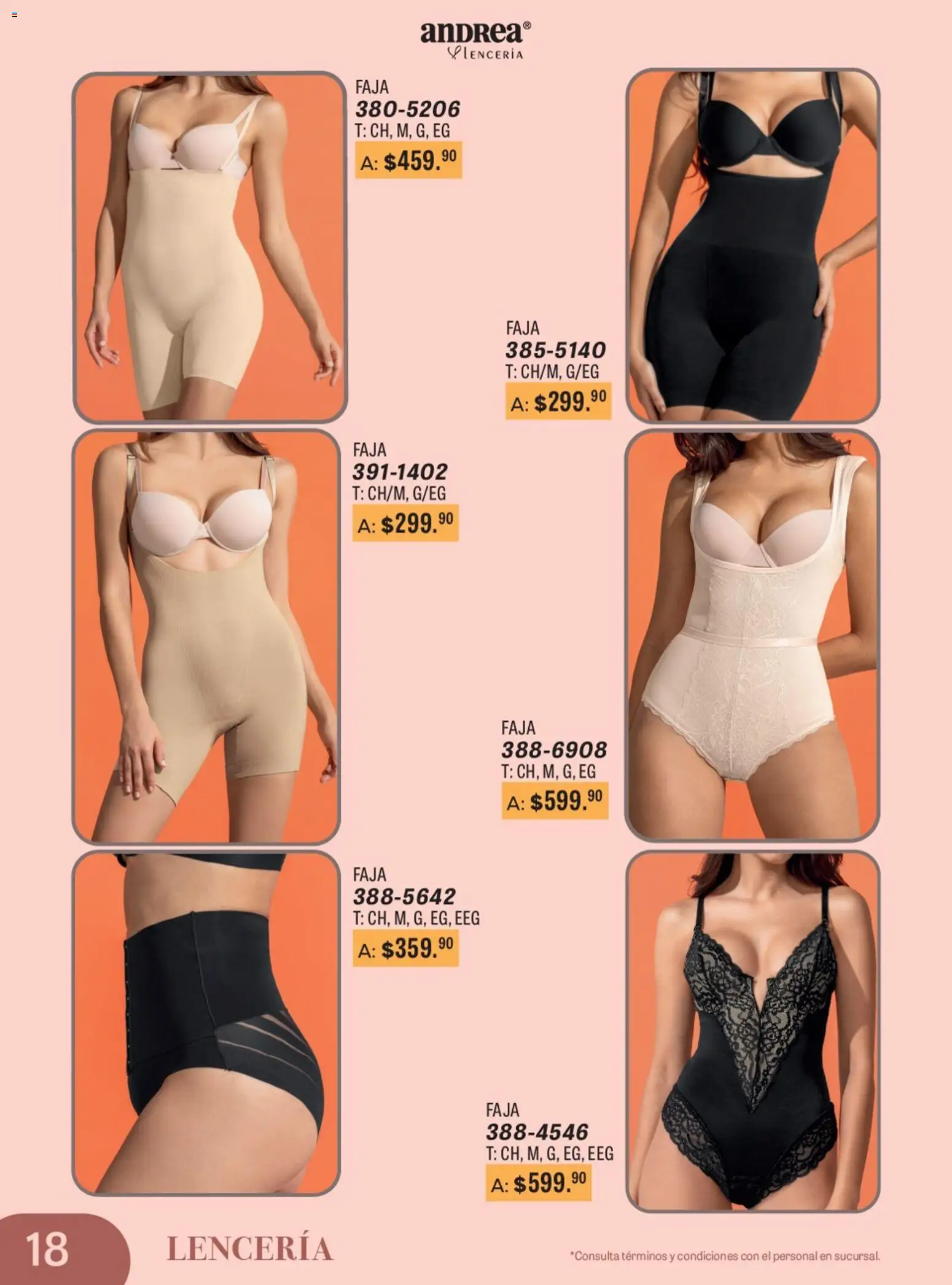 Vista previa las ofertas de la tienda Andrea - Catálogo Para Las Fiestas desde el 11/01/2026 - Lenceria, Faja