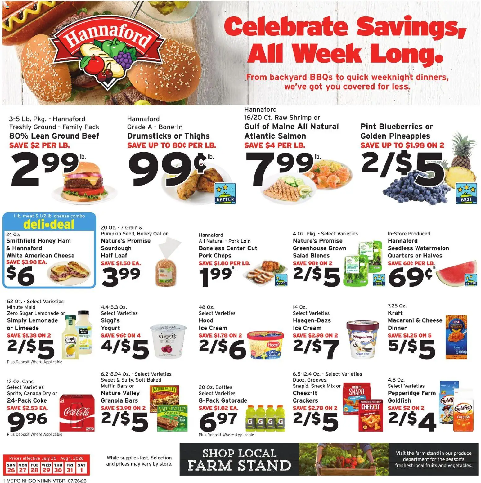 Ad Preview of Hannaford Hannaford Weekly Ad from 07/26/2026