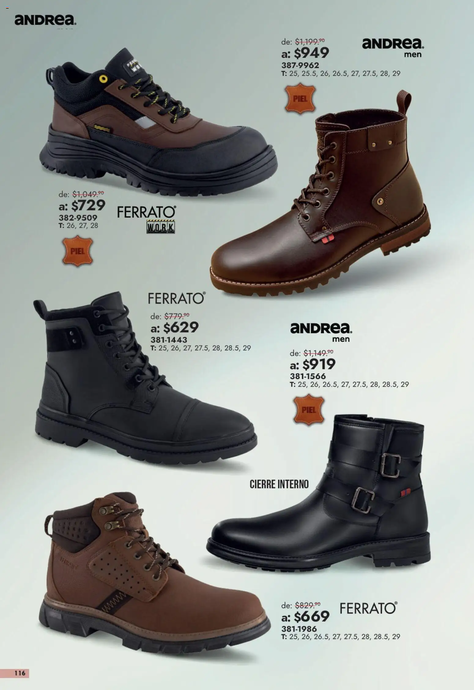 Vista previa las ofertas de la tienda Andrea - Andrea catálogo Outlet desde el 13/09/2026 