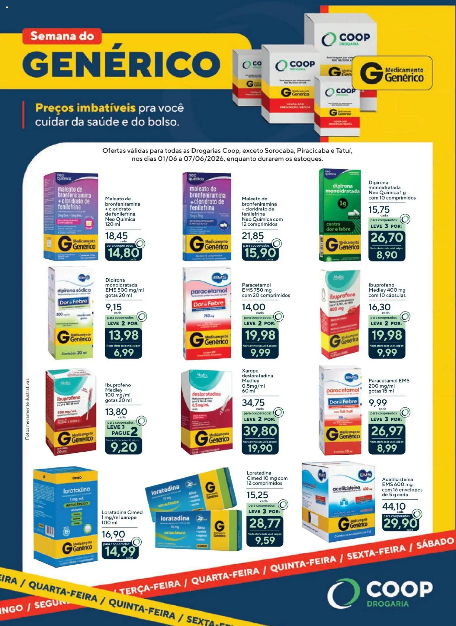 Pré-Visualização do folheto "Coop ofertas Genéricos" da loja Coop válido a partir de 01/06/2026