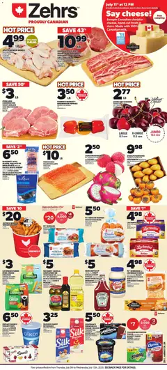Un aperçu du dépliant Zehrs weekly flyer / circulaire du magasin Zehrs est valide à partir 9 juill. 2026
