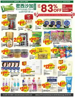 Preview of leaflet Btrust Supermarket weekly flyer - Mississauga from shop Btrust Supermarket is valid from Jun 26, 2026