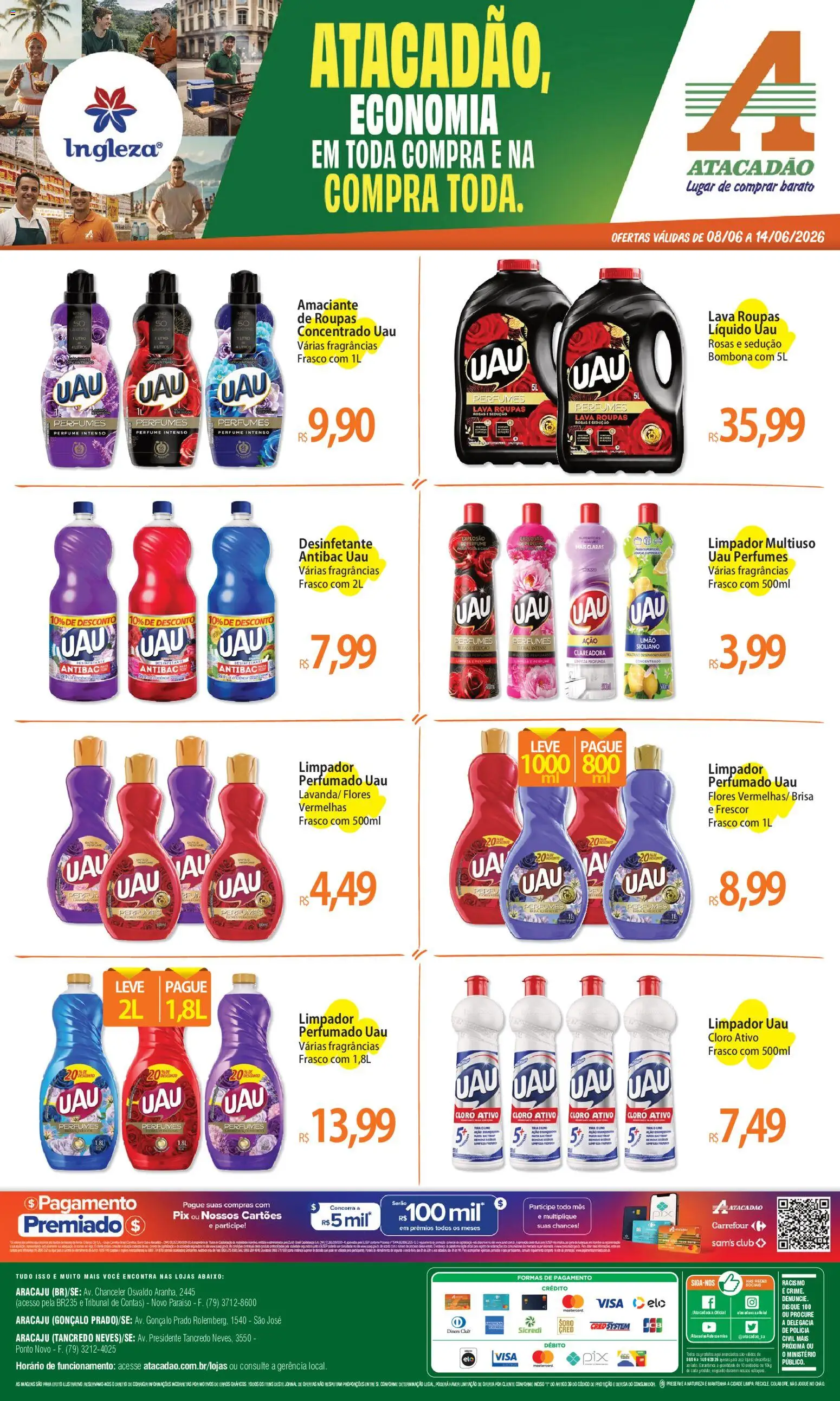 Pré-Visualização do folheto "Atacadão ofertas - SE" da loja Atacadão válido a partir de 08/06/2026