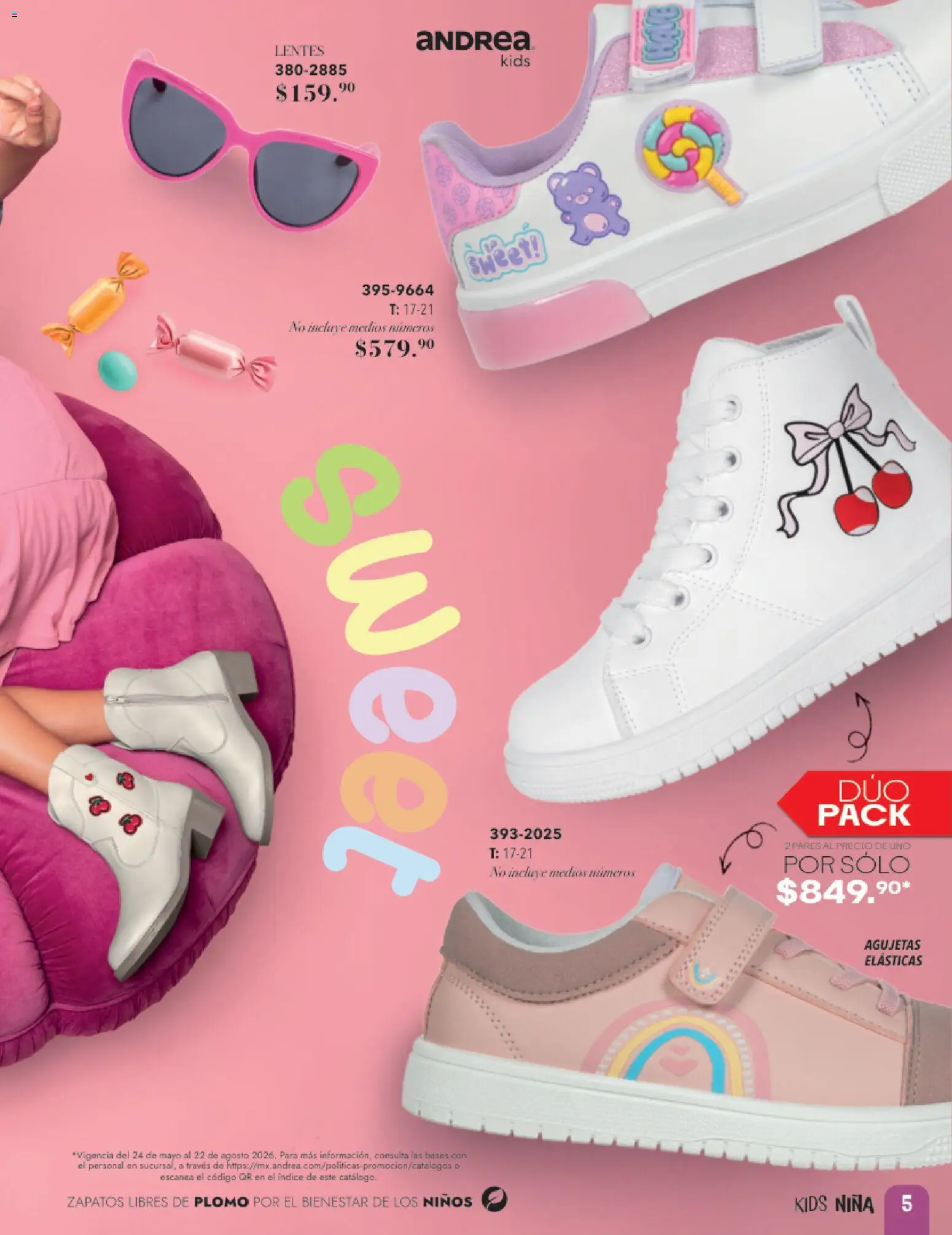 Vista previa las ofertas de la tienda Andrea - Andrea catálogo Infantil desde el 24/05/2026 - Zapatos, Lentes