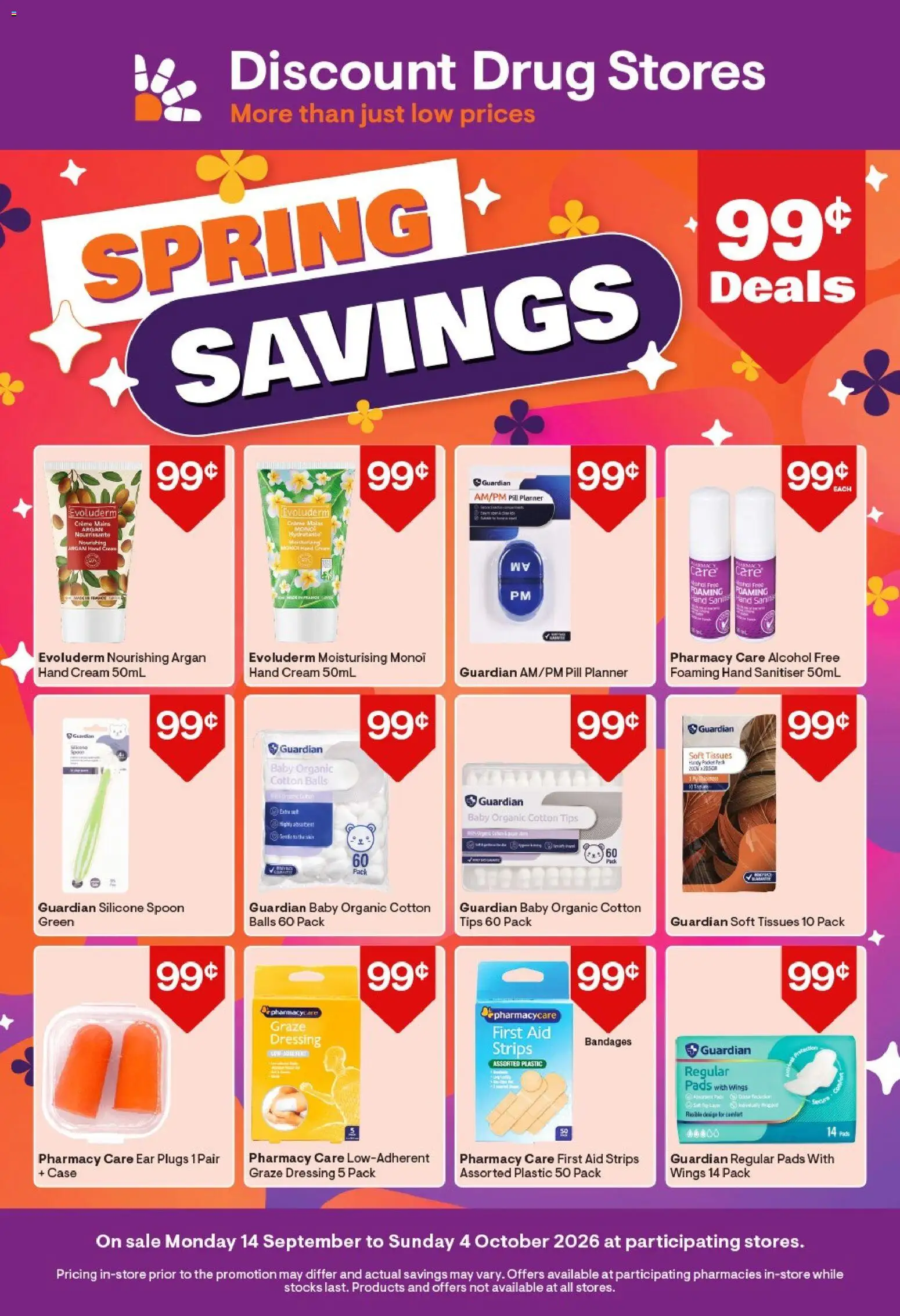Preview of catalogue Discount Drug Stores catalogue from shop Discount Drug Stores valid 14/09/2026